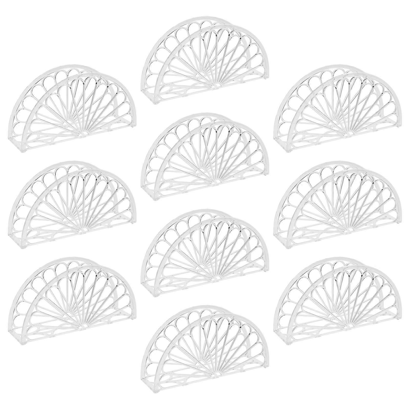 Napkin Holders Plastic Transparent Napkin Storage Table Decor For Kitchen 10Pcs
