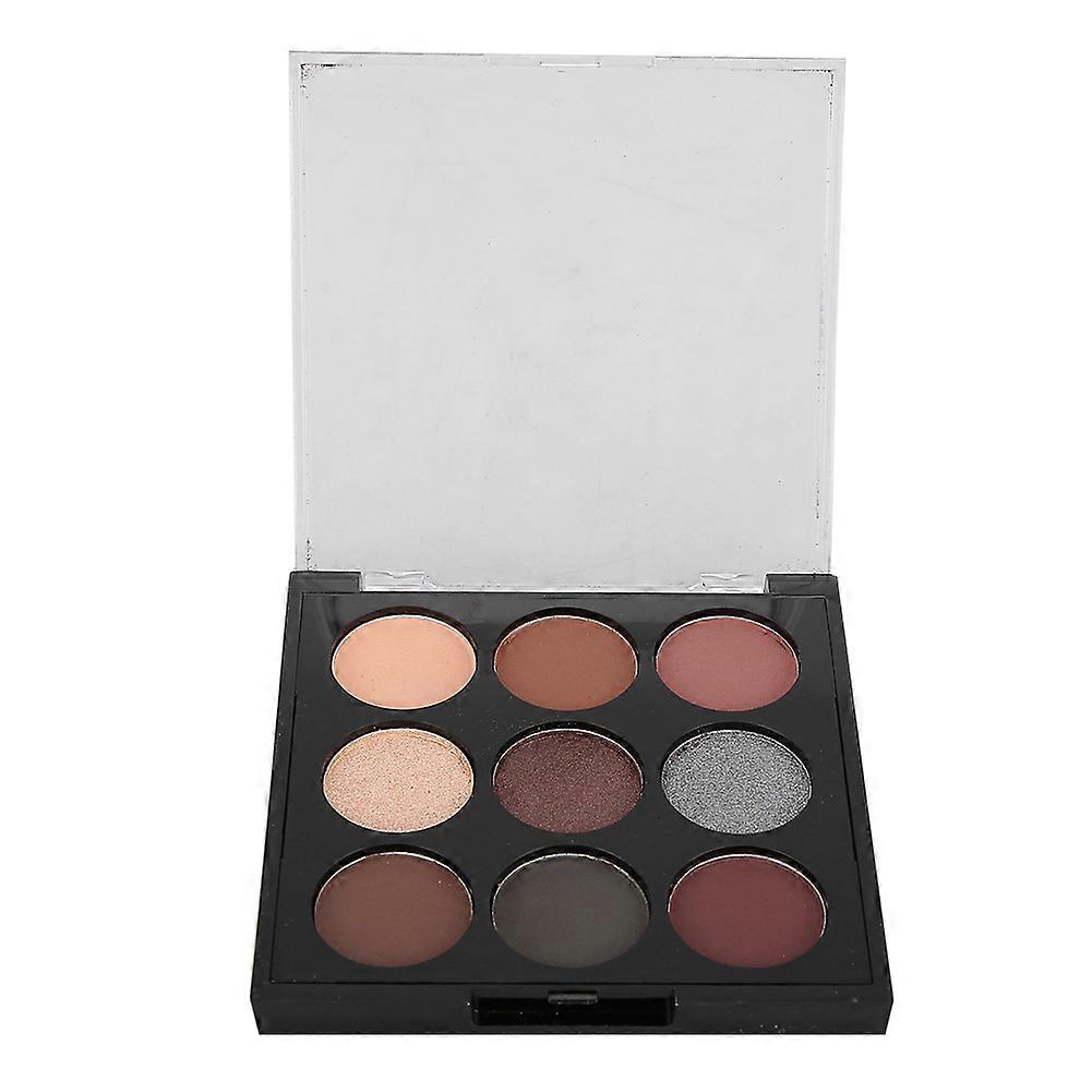 TEAYASON 9 Colors Waterproof Matte Glitter Eye Shadow Makeup Cosmetics ToolType B