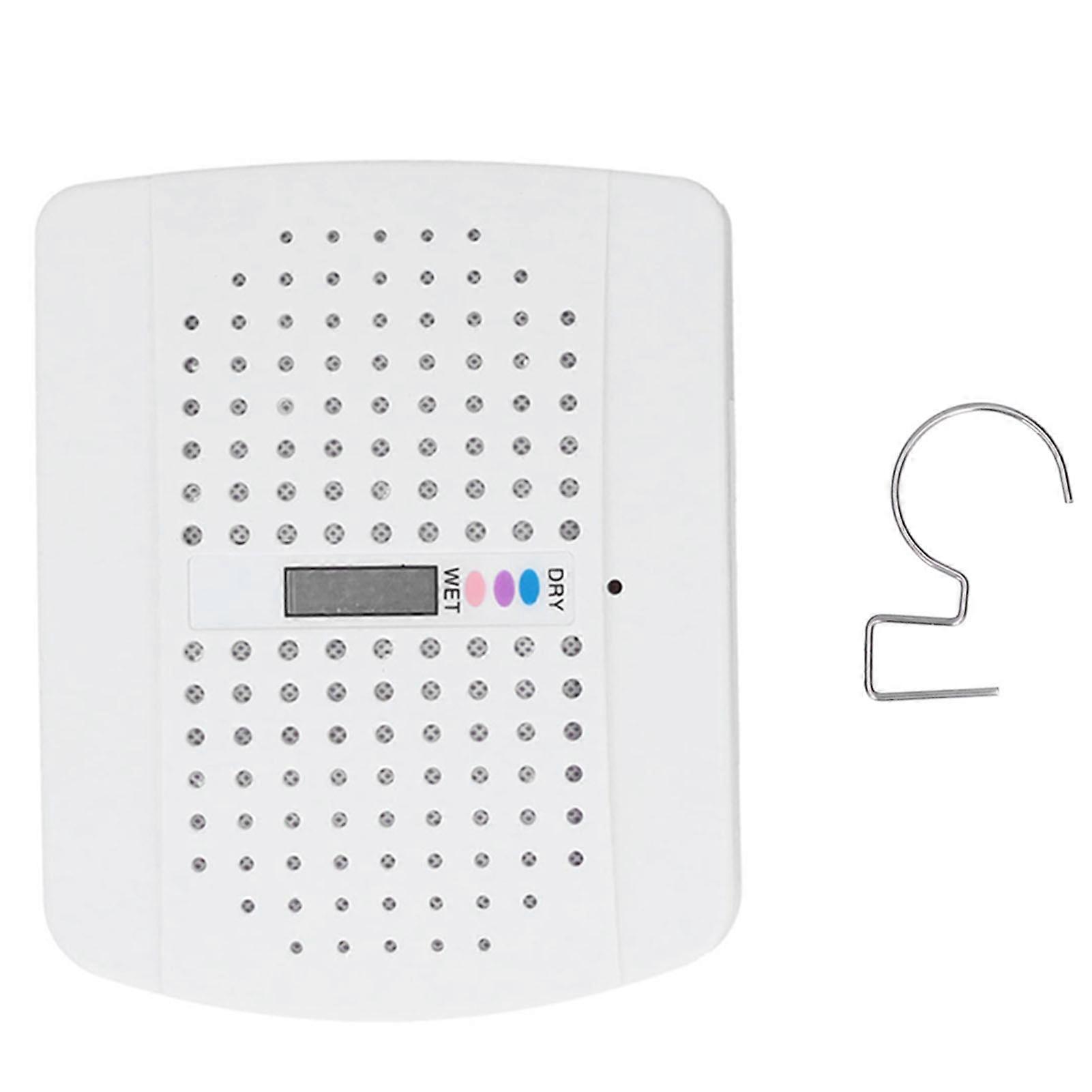 Mini Dehumidifier Mute Renewable Reusable Moisture Remove Absorber Machine for Bookcase Wardrobe White