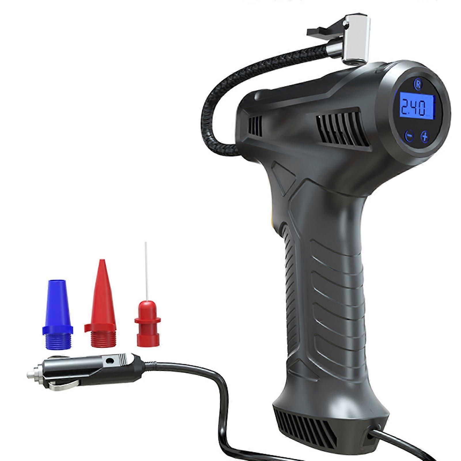 Tire Inflator Cordless Air Compressor with LED Light for Motorbike Balls Digital Electric Portable Compressor