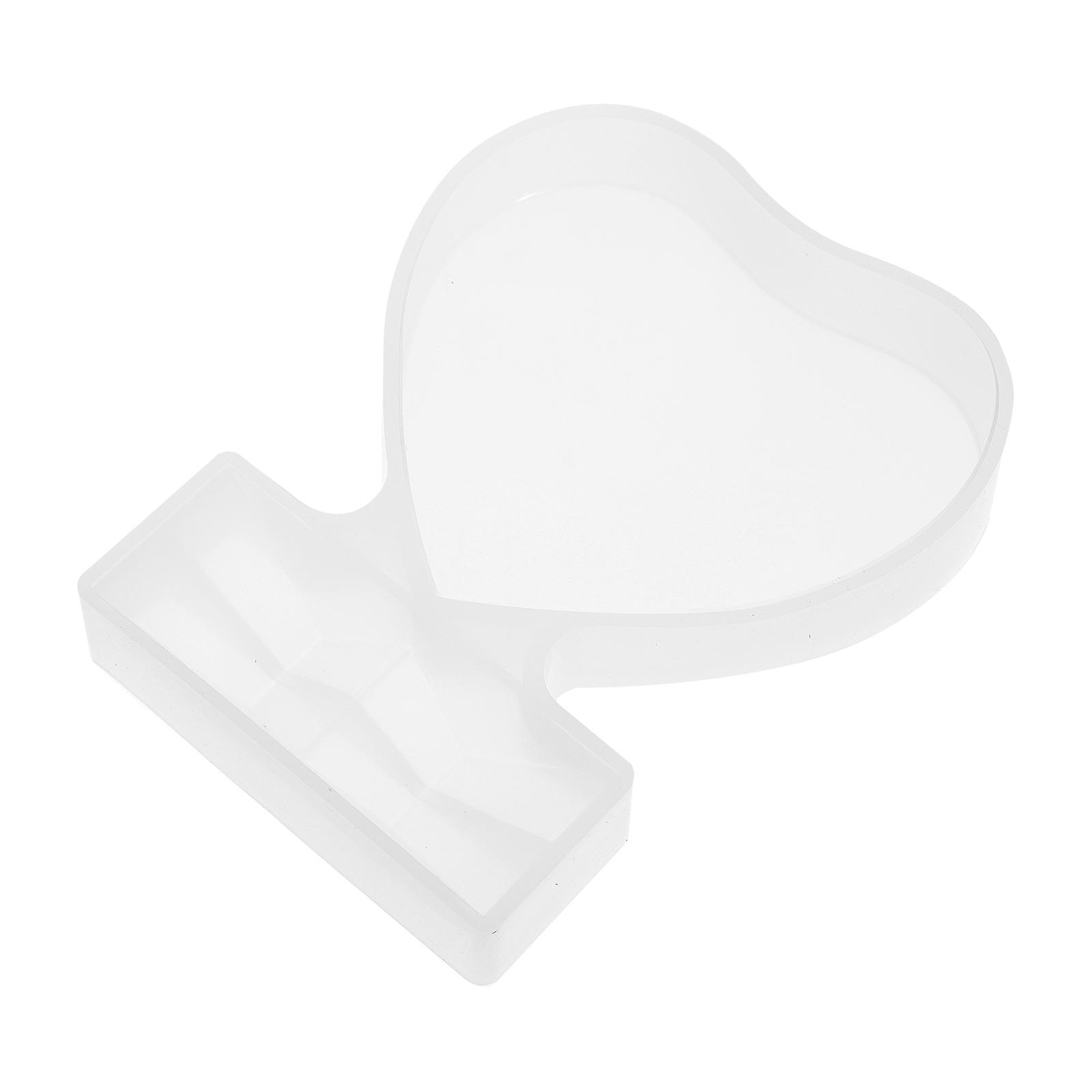 1pc Useful Photo Frame Epoxy Mold Love shaped Picture Frame Casting Mold