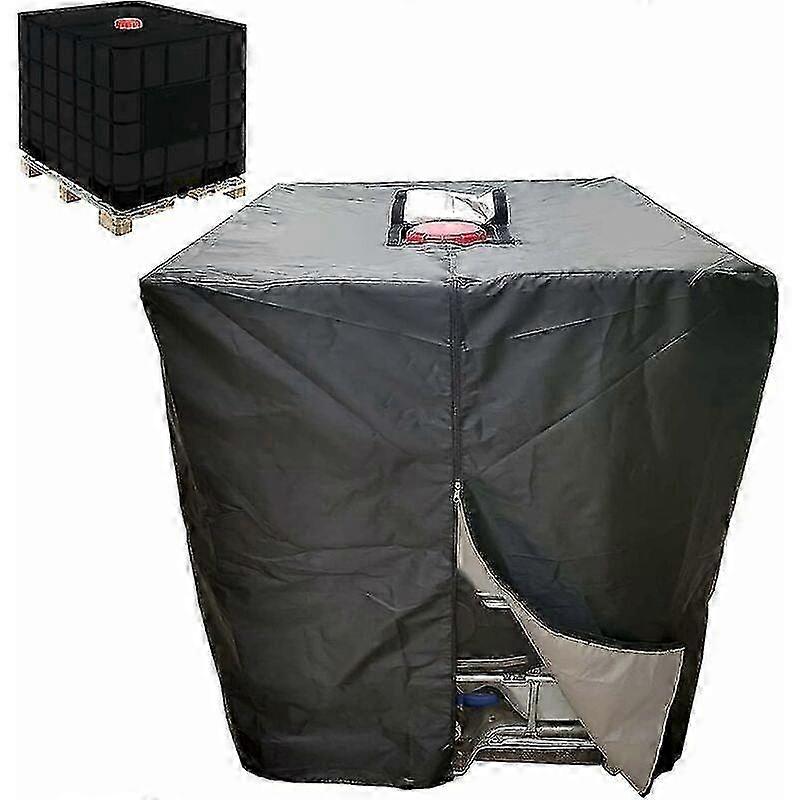 Rain Water Tank Cover for 1000 L Container with Zipper, Windproof, Anti-UV, Tear Resistant