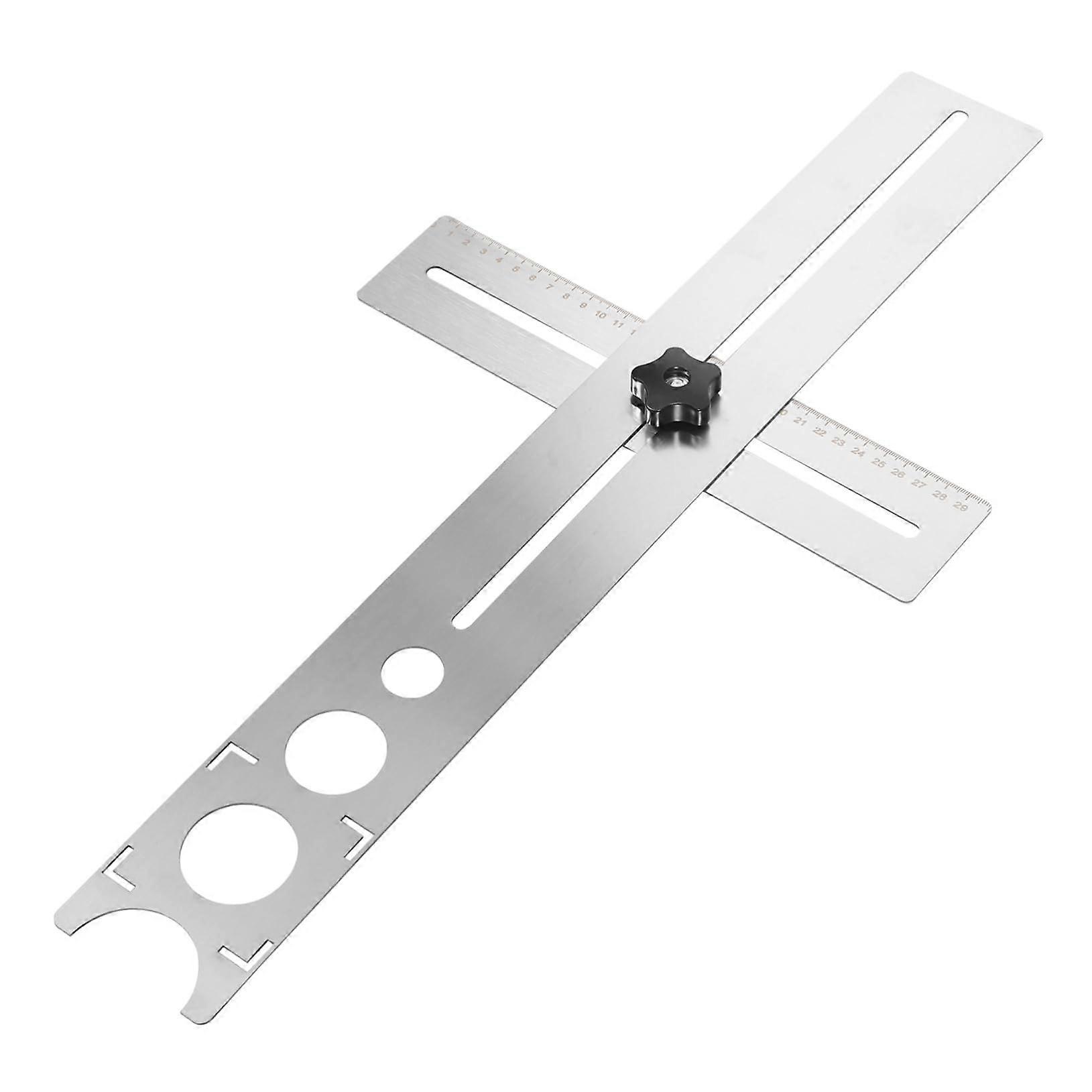 Tile Hole Finder with Adjustable Universal Scale for Precise Drill Hole Measurement in Ceramic Durable Versatile for DIY Projects