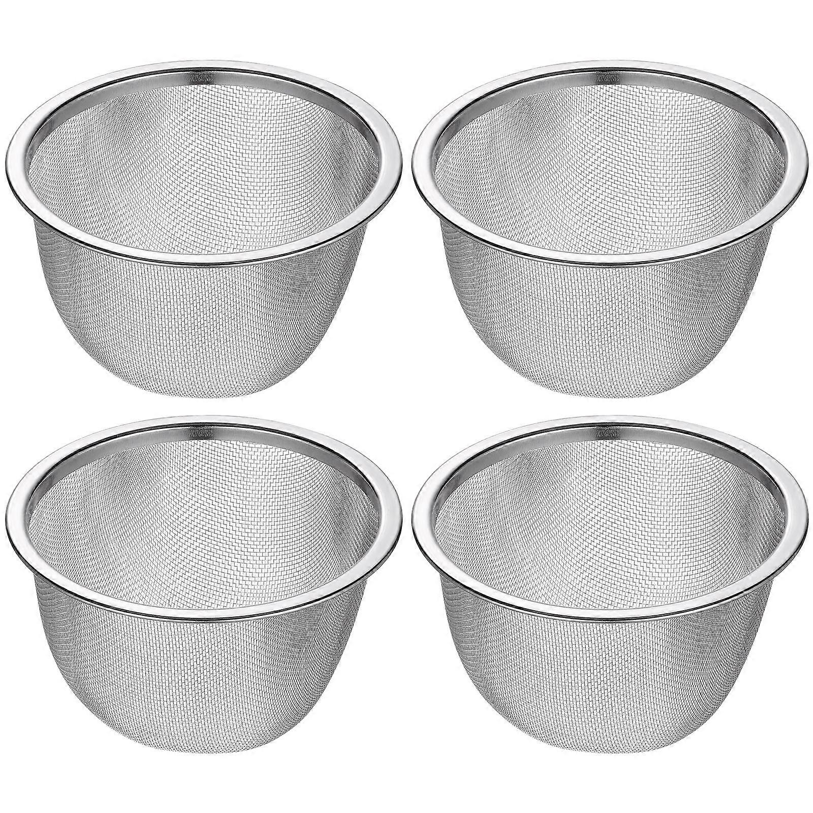 Teapot Tea Strainer Tea Making Accessories Reusable Tea Filter Inner Diameter 7.2cm 4Pcs