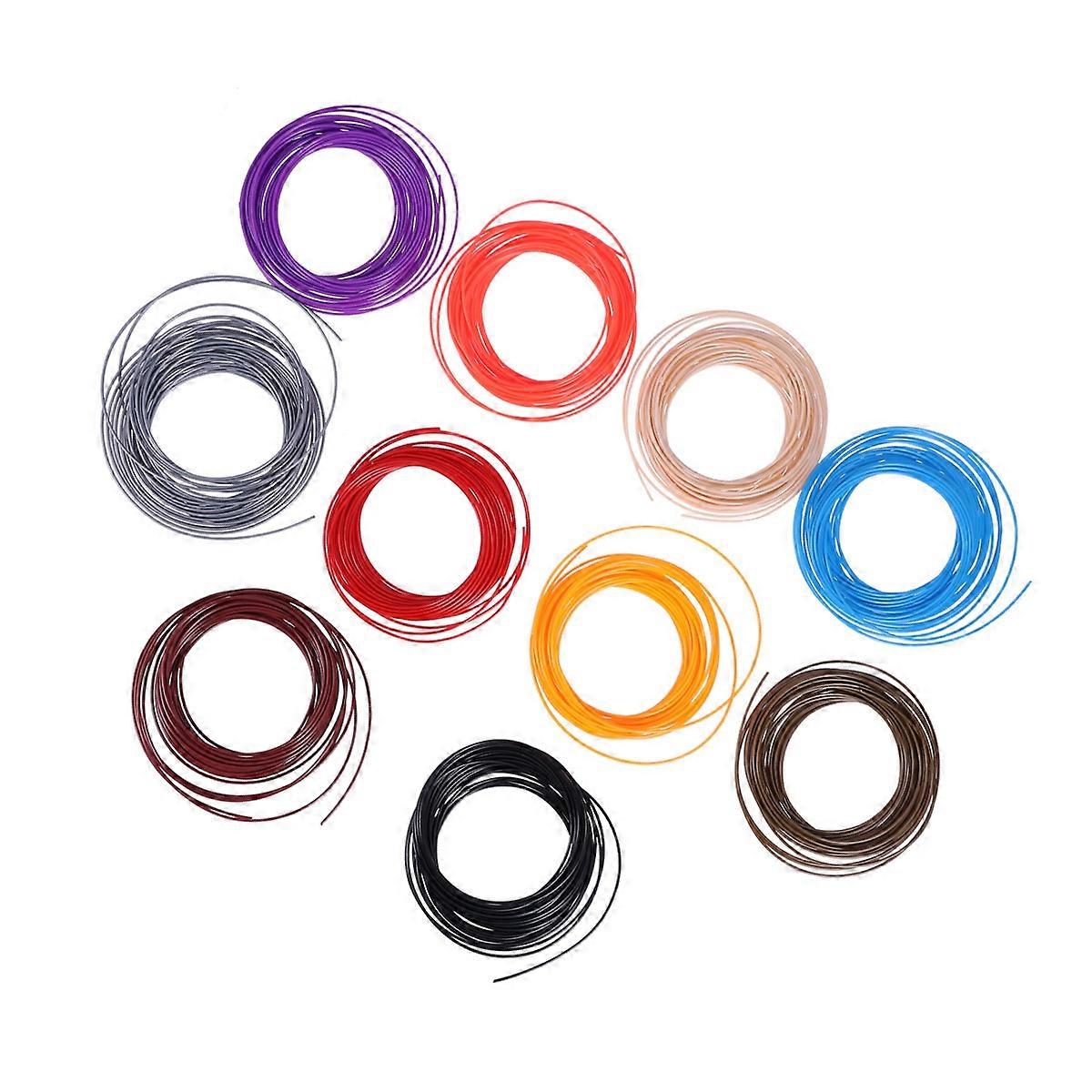Refill Spool High Stiffness 10M Each Roll 10Pcs For 3D Printer Kids And Adults