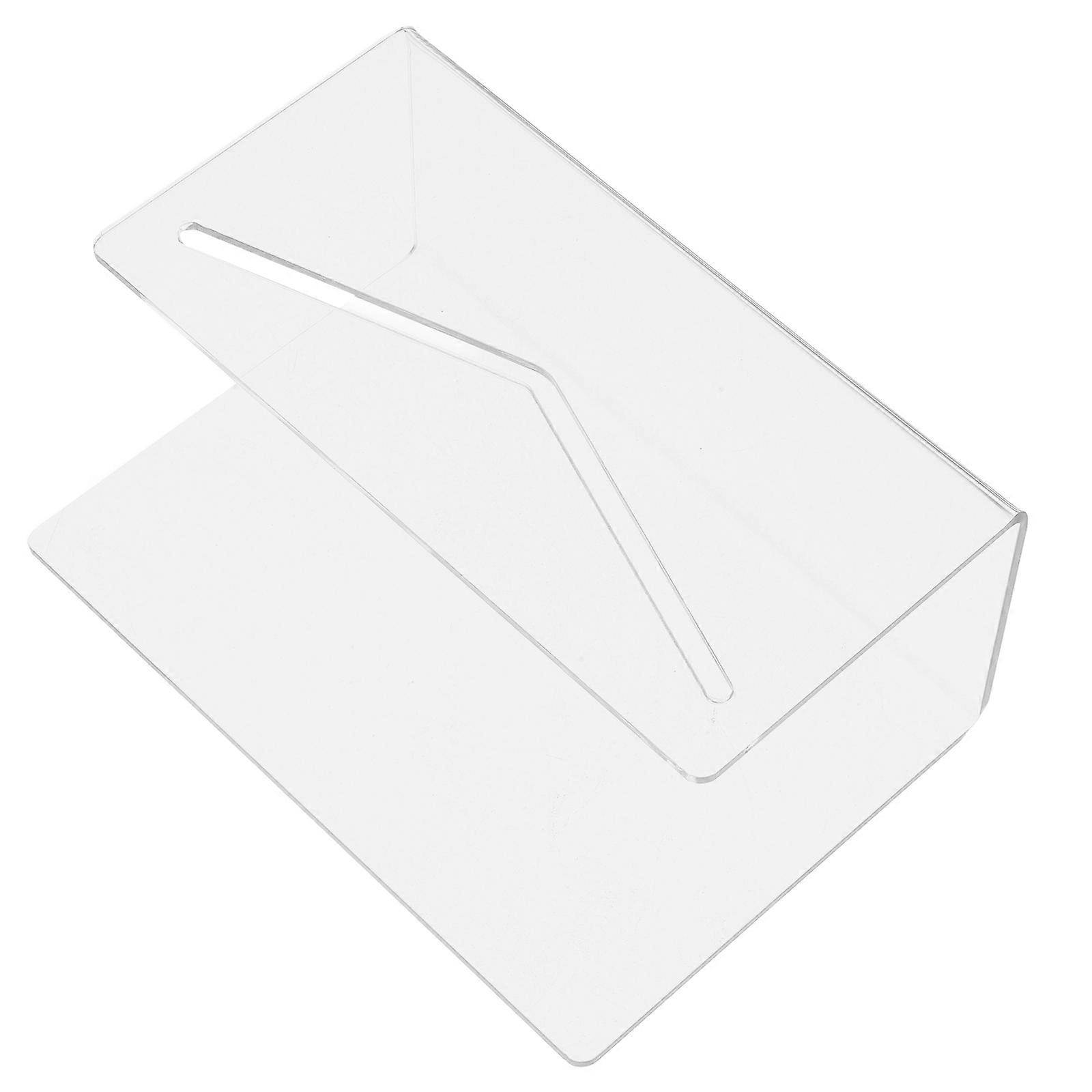 Hemoton 1 Set Acrylic Mail Holder Clear Countertop Organizer for Home Office School Envelope Bill Paper Document Sorting