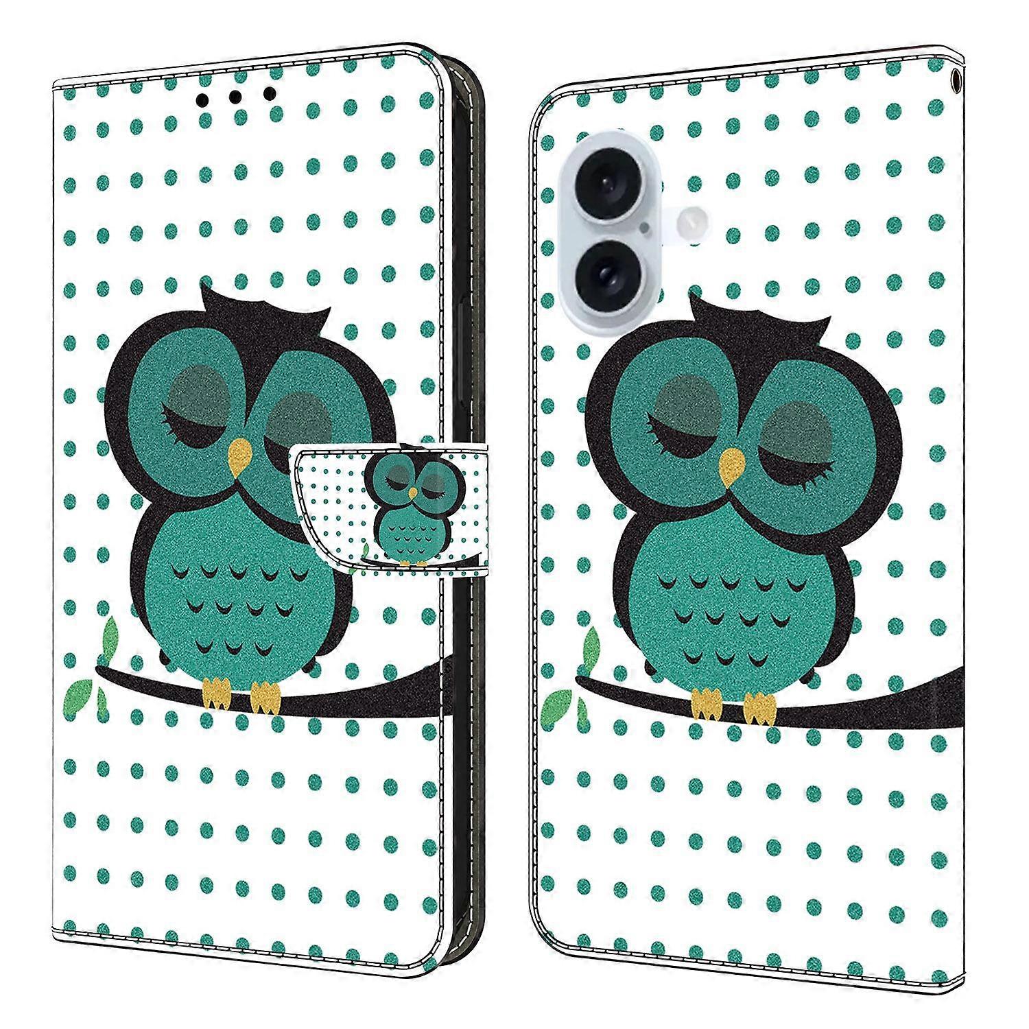 For iPhone 17 Case Magnetic Clasp 3D Pattern Leather Wallet Phone Cover