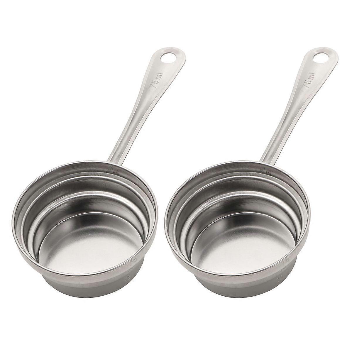 Flour Baking Measuring Spoons Stainless Steel Tablespoon Precise Measuring For Baking 2Pcs