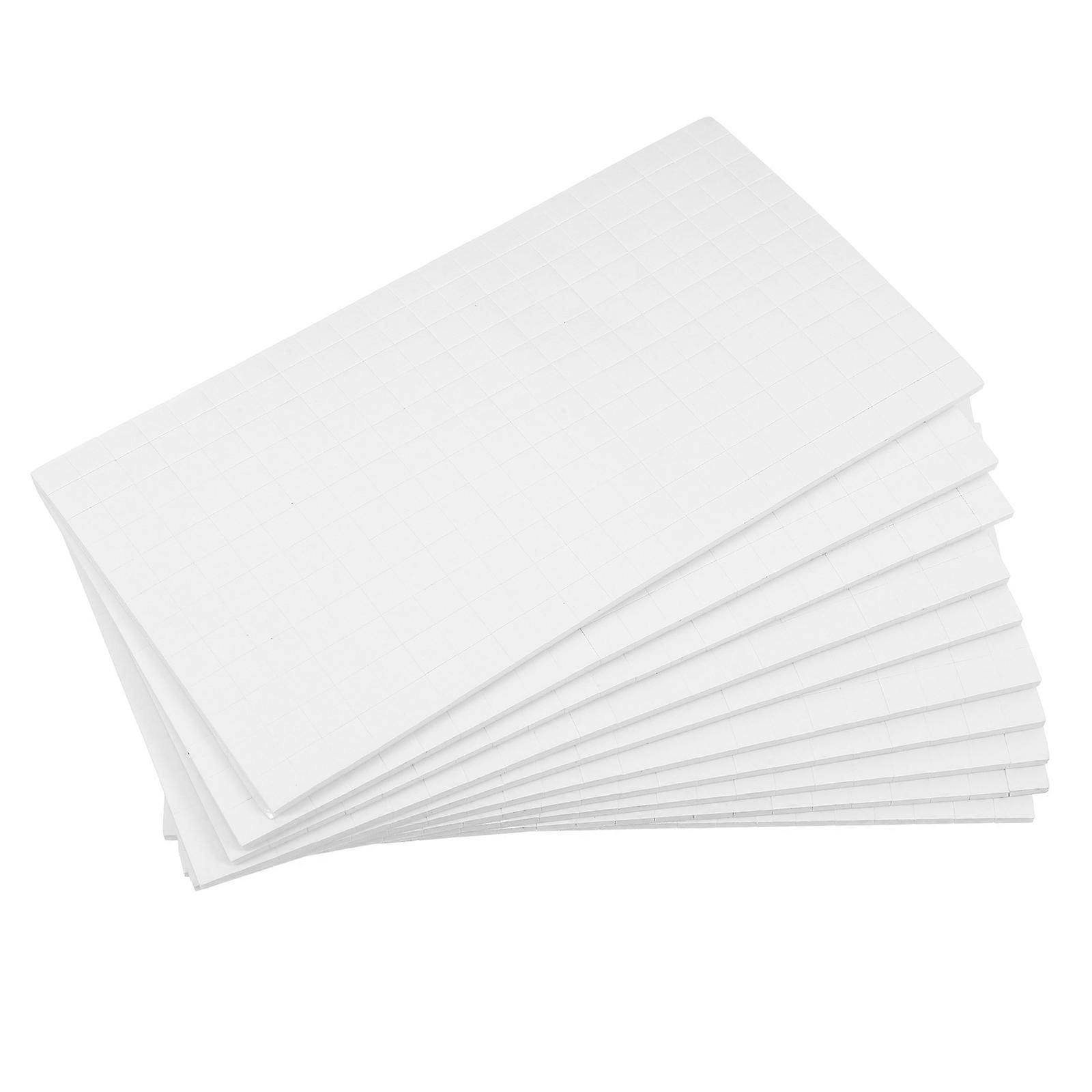 White Foam Squares with Double Sided Adhesive for DIY Crafts and Card Making Supplies Lightweight and Durable 10 Sheets