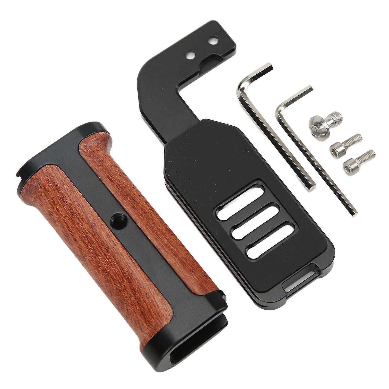 Universal L Shaped Quick Release Wooden Side Handle Stabilizer Quick Release Handle Handle Photography Stand