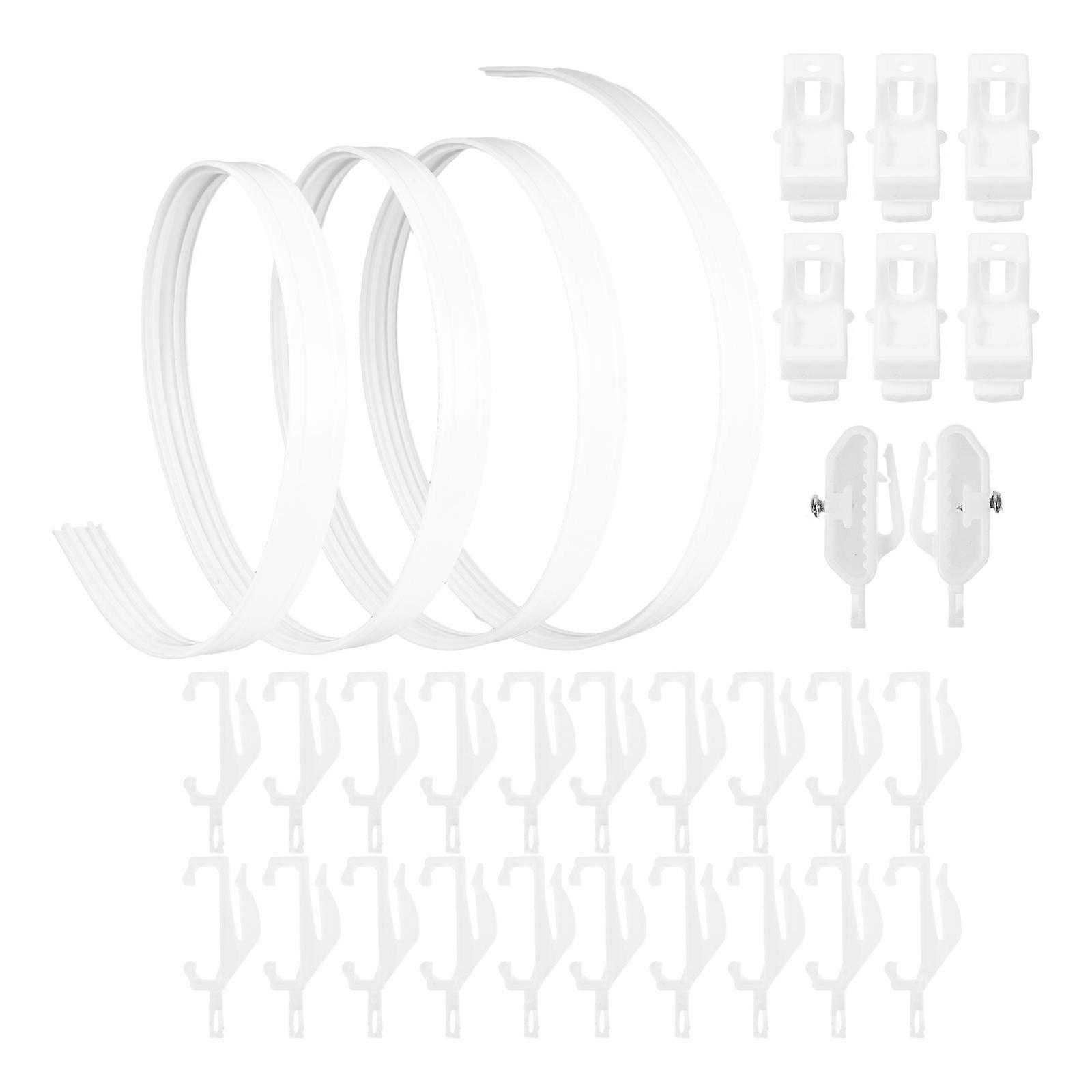 Sleek Design Ceiling Curtain Rail For Home Decor And Rv Room Privacy Partition 300.00X2.60X0.50CM 1Set