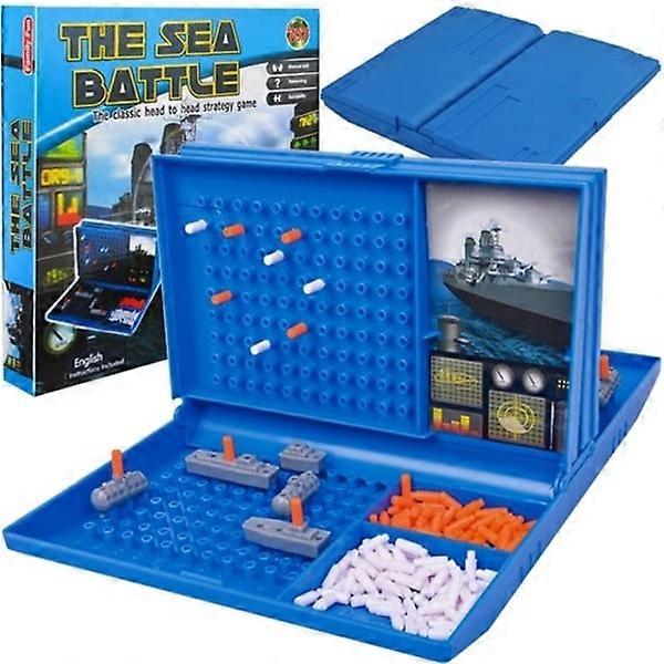 Sink Ship / Battleship - Game / Strategy Game - Board Game Blue