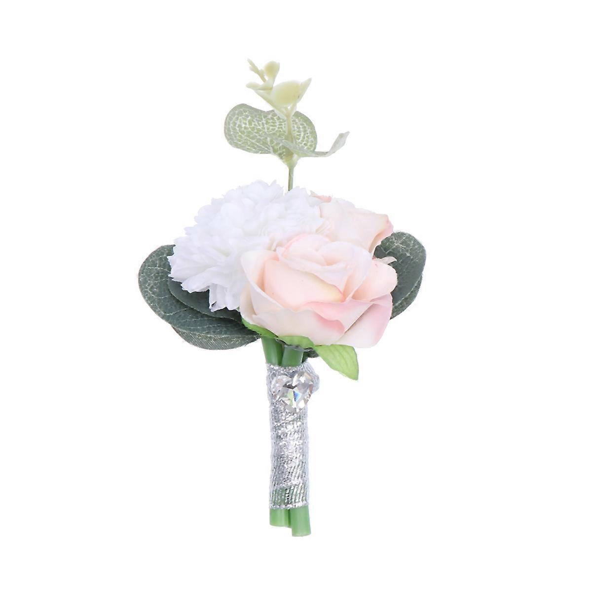 Handcrafted Lifelike boutonniere for Wedding with Multi Color Fabric Great for Groom and Groomsmen