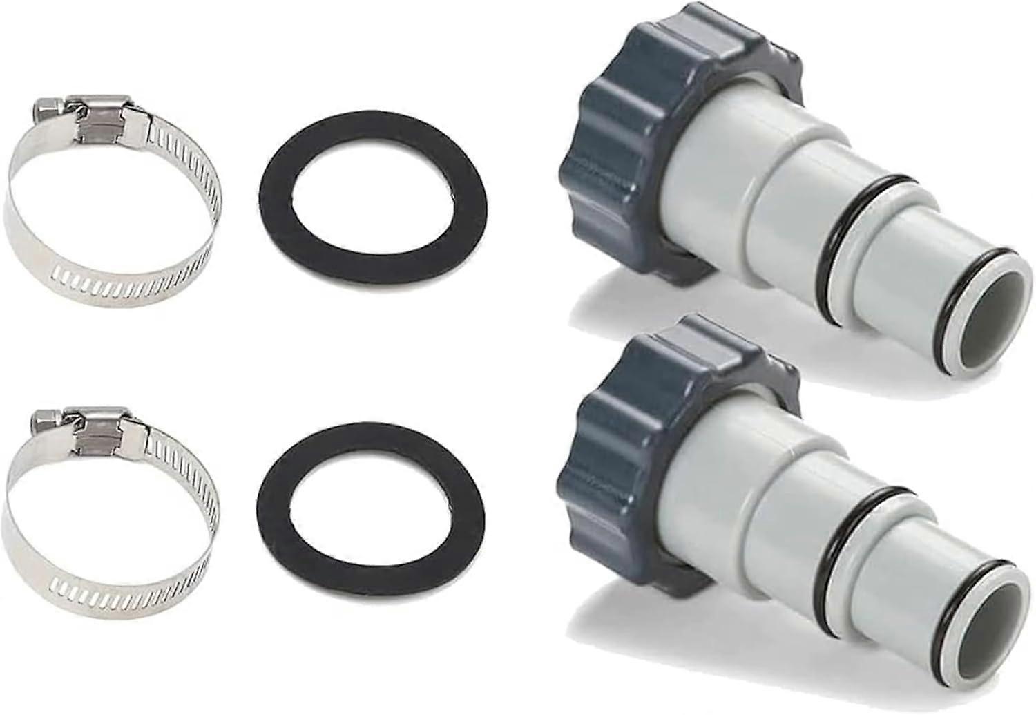 (2-Pack) Replacement Threaded to Clamp Style Hose Adapter for Inte