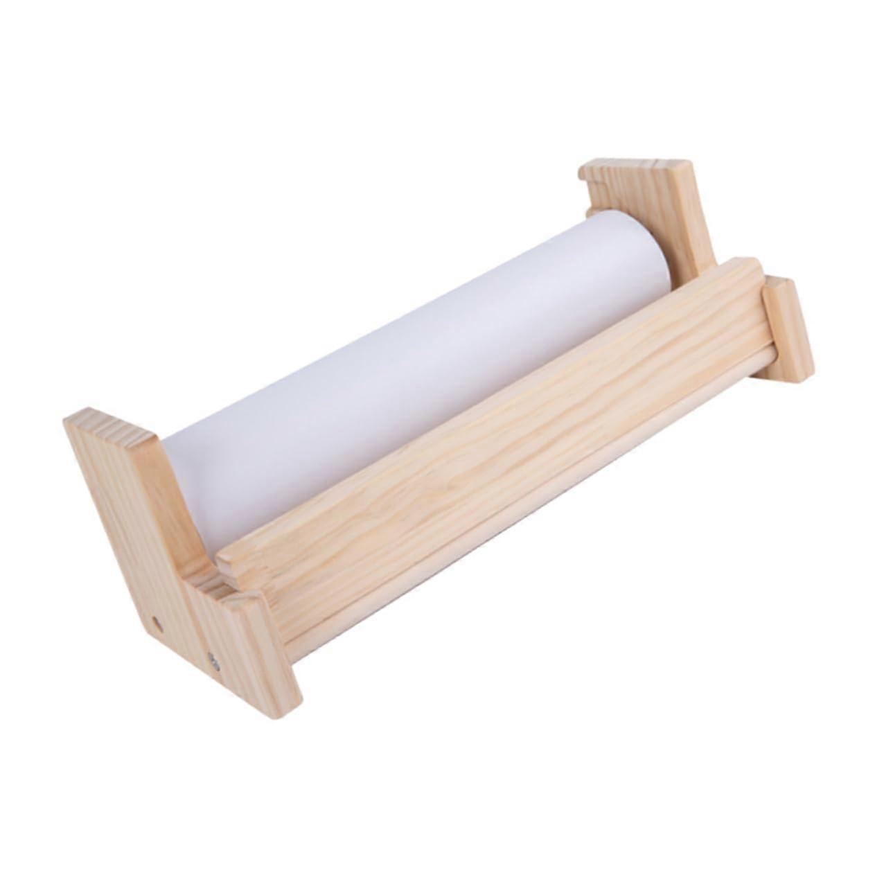 Rolls Paper Easel Stand Wooden, 1 Set, Painting Easel Paper Roll Station For Children's Crafts Table