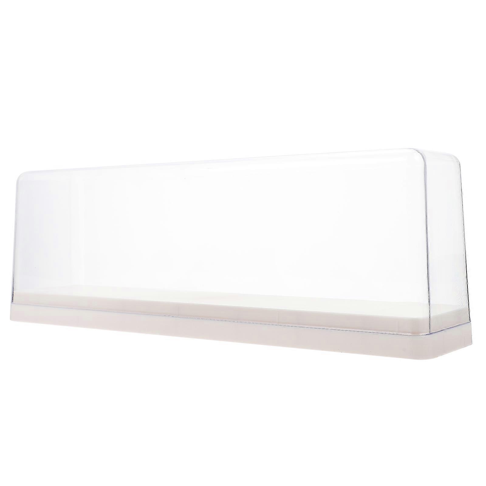 Transparent Doll Figurine Display Cabinet For Hobbyists 35x6.5x12.5cm Rectangular Dust-proof 1Pcs