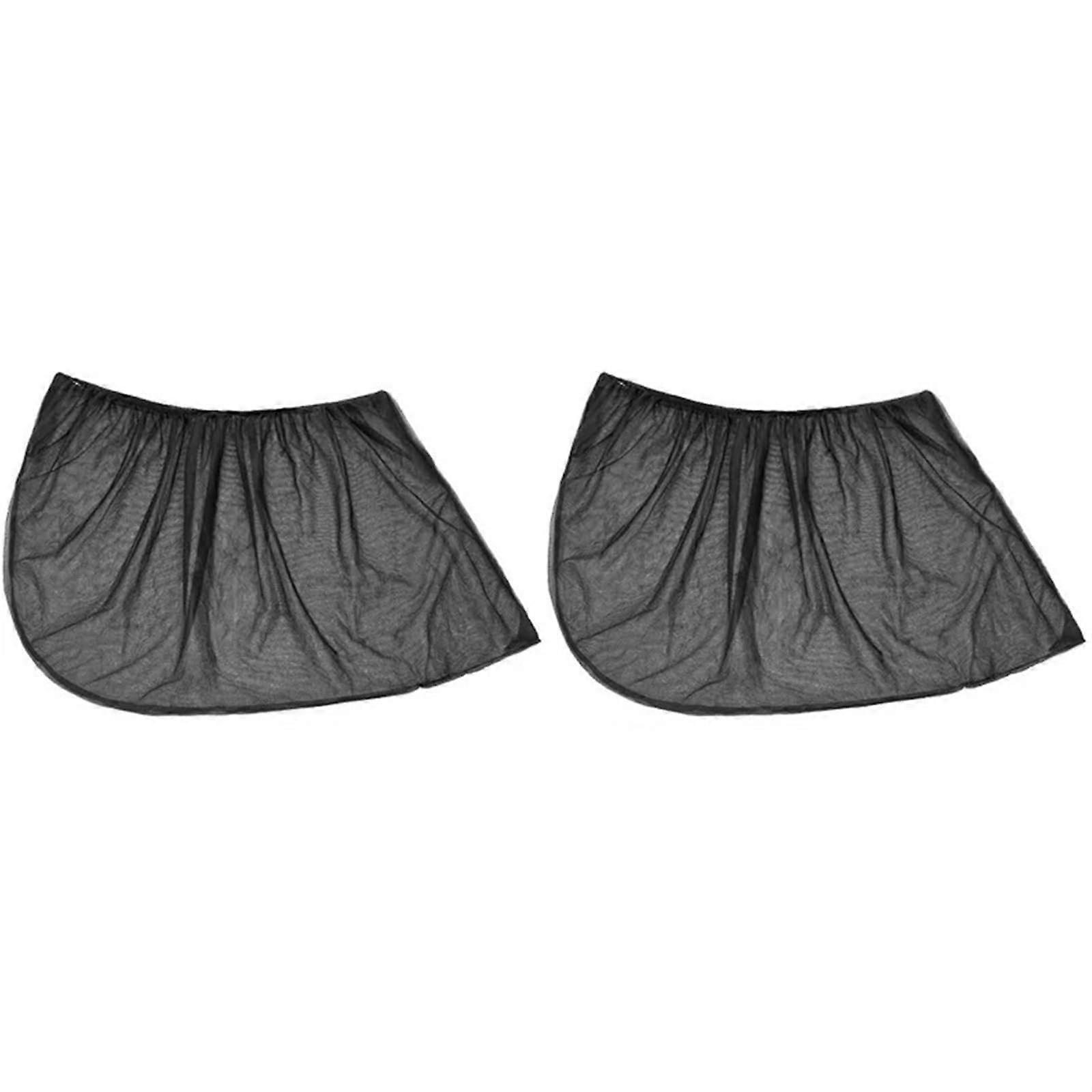 Car Sunshade Net Elastic Mesh Universal Fit UV Protection Side Window Curtain 2 Pack