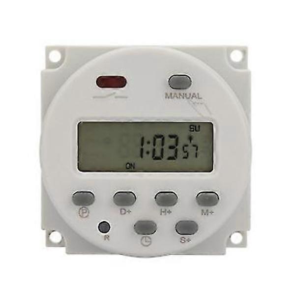 Small Type 7 Days Programmable Digital Display Timer Switch 1S~168h 5VA(110V AC)