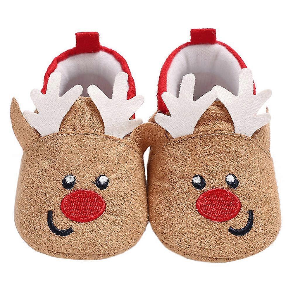 Baby Prewalkers Cotton Winter Shoes for Baby Wearing Coffee Color NonSkid Lightweight Size 06 Months