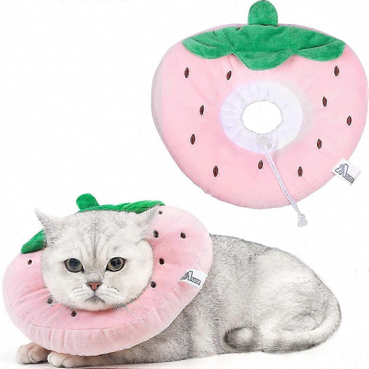 Adjustable Cat Cone Collar Soft, Cute Cat Recovery Collar, Cat Cones After Surgery for Kittens