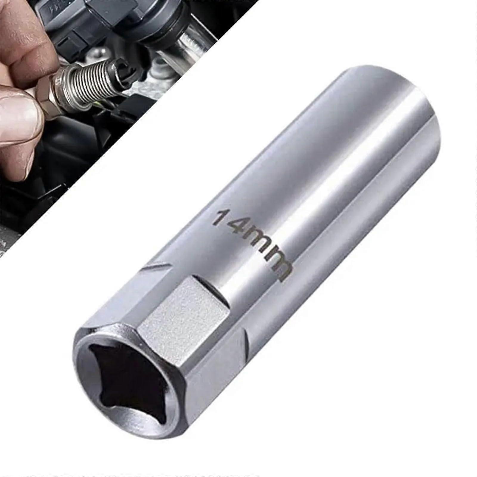 Spark Plug Wrench 14 Mm Magnetic Socket Remover And Installer Tool, Magnetic Spark Plug Socket Wrench For Car Candles