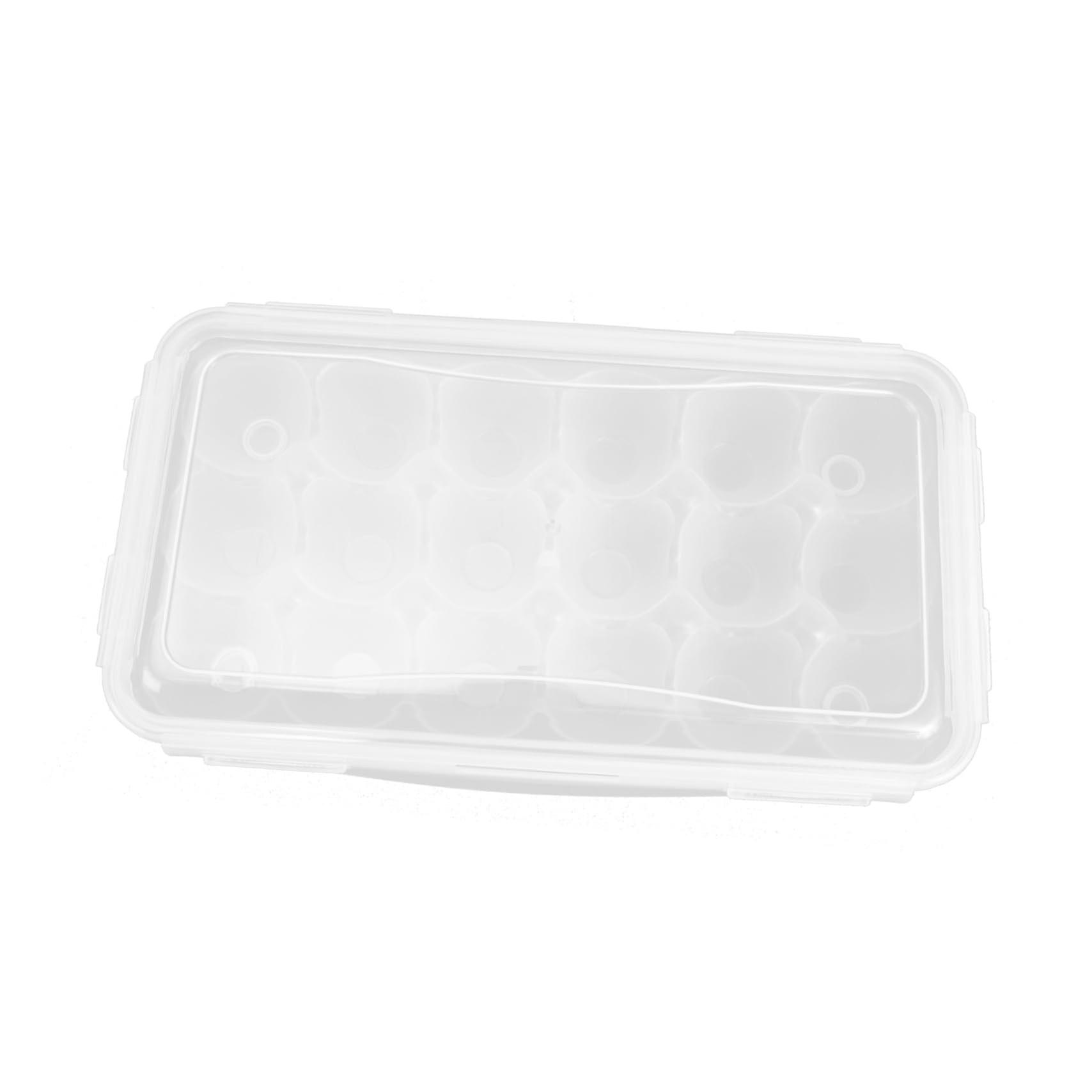 Practical Egg Storage Box for Refrigerator Compartments, Transparent Egg Container, SpaceSaving and Shatterproof for Kitchen