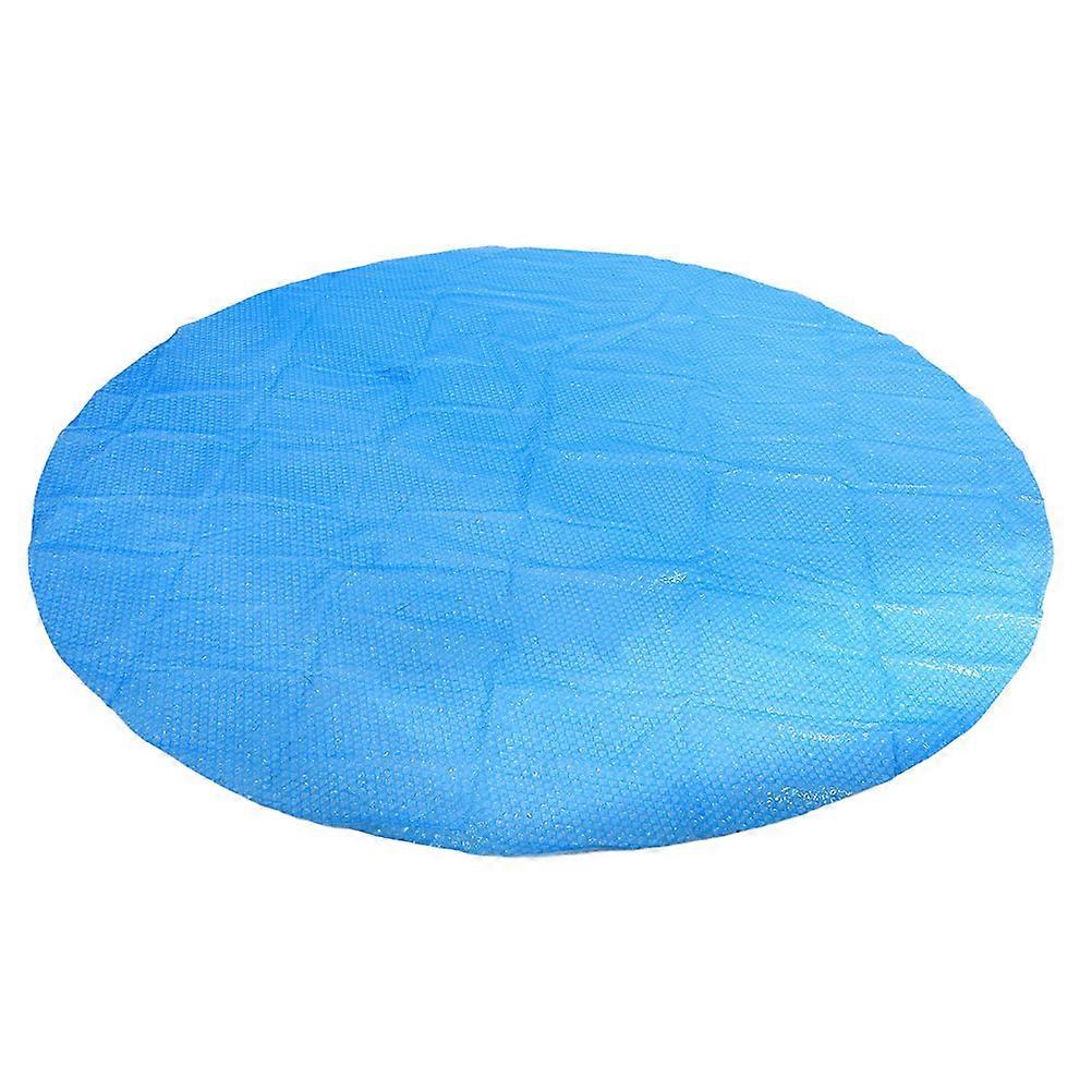 Round Swimming Pool Cover 1 Set Plastic Protective Blanket for Round Ground Pool Hot Tub Spa Solar Protector