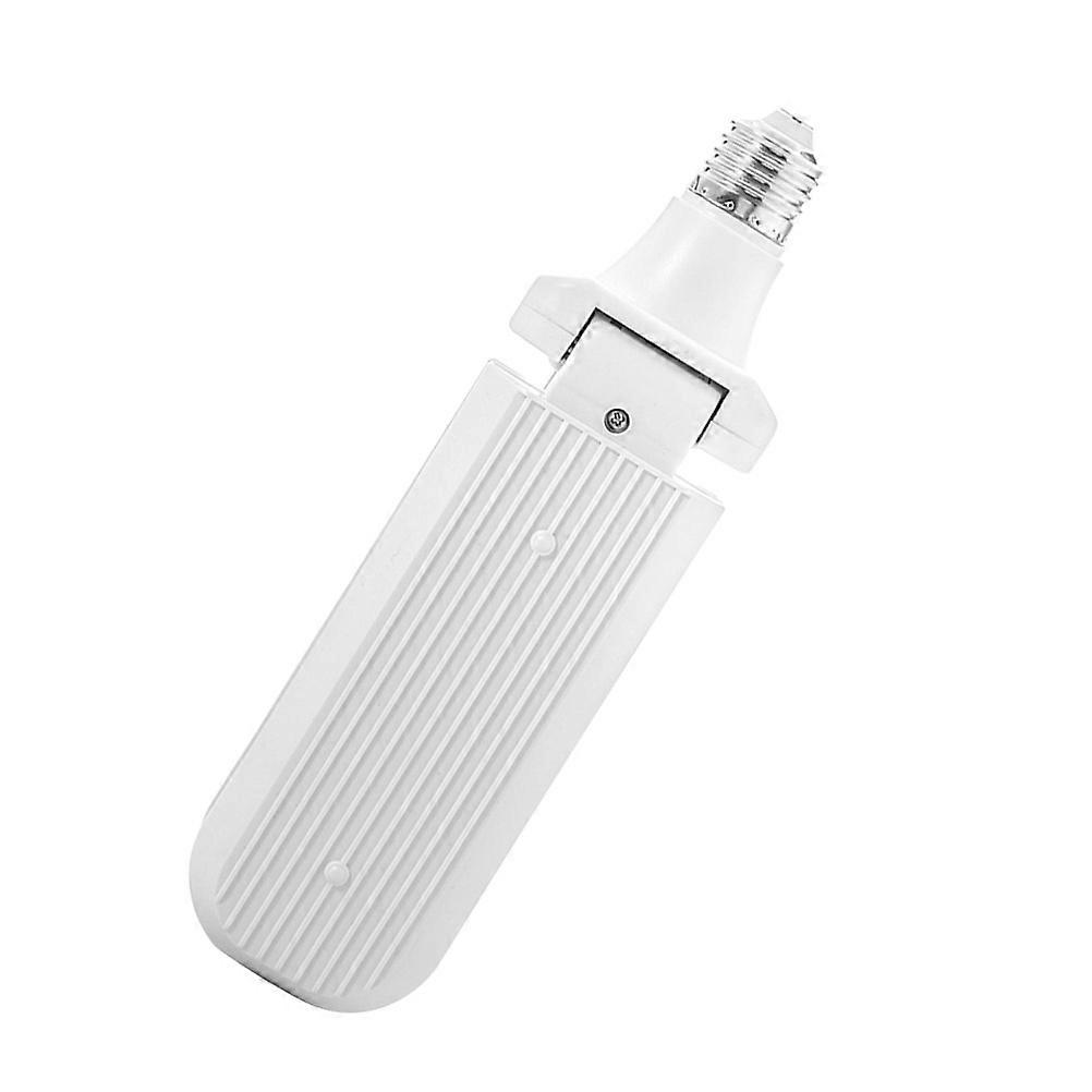 Foldable LED Light Bulb with 2 for Home Garage Lighting Use White PC PVC 30W 3000K
