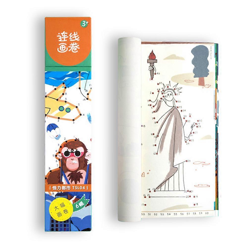 Baby Coloring Book Learning Drawing Toy for Beginners Line Match Art Books(Monkey)