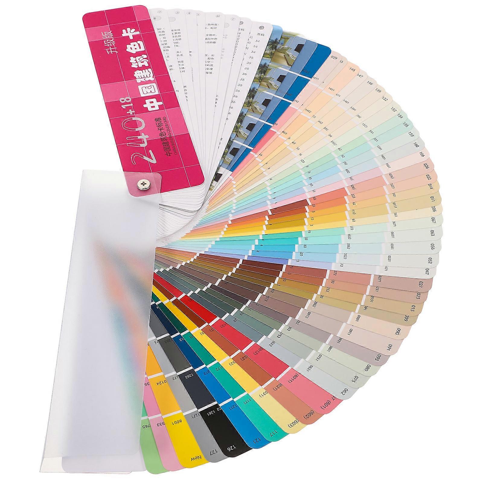 Color Identification Paint Color Cards For Professional Use 1 Set Assorted Color Ideal For Painting Applications