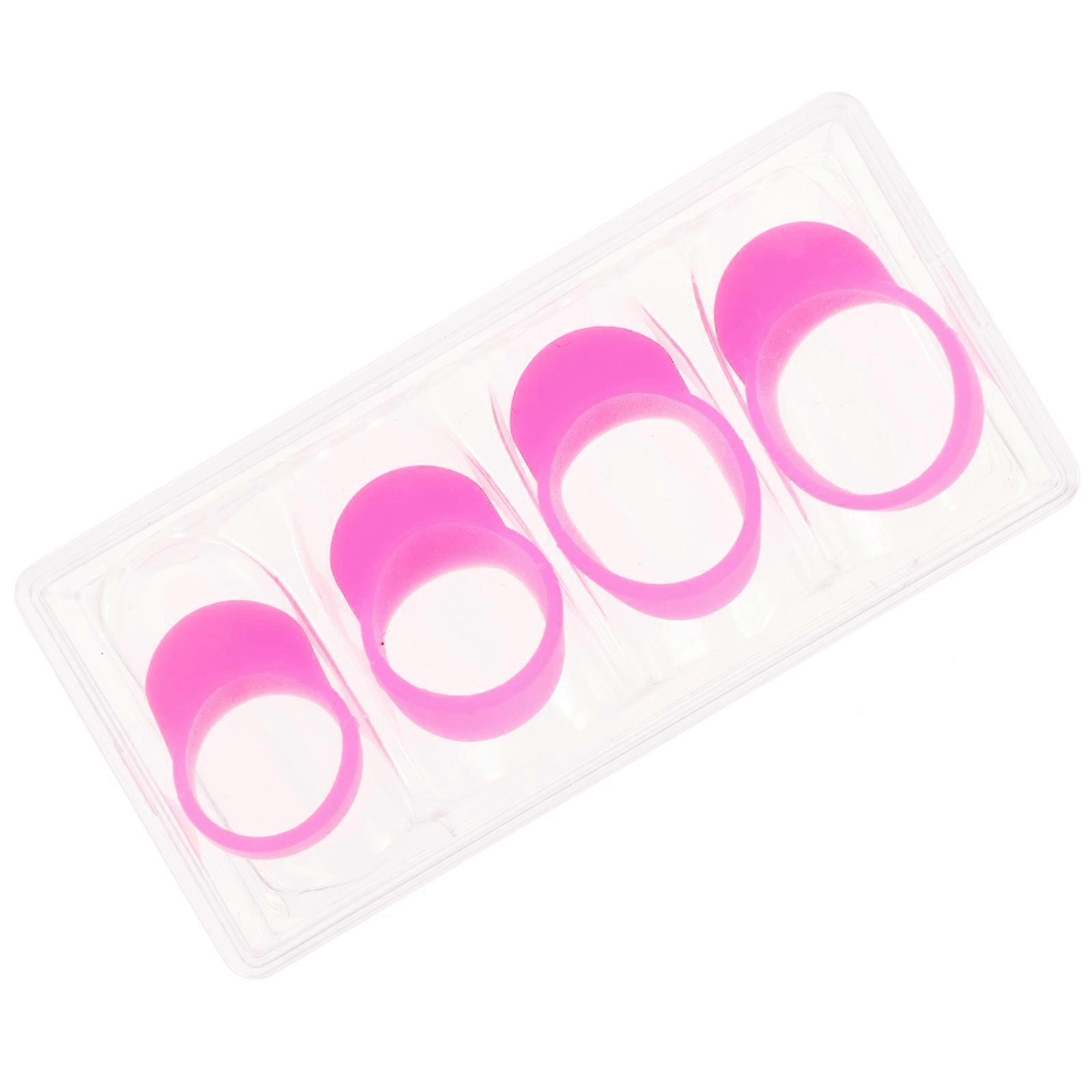4pcs Ethereal Drum Fittings and Finger Picks for Practicing and Protection