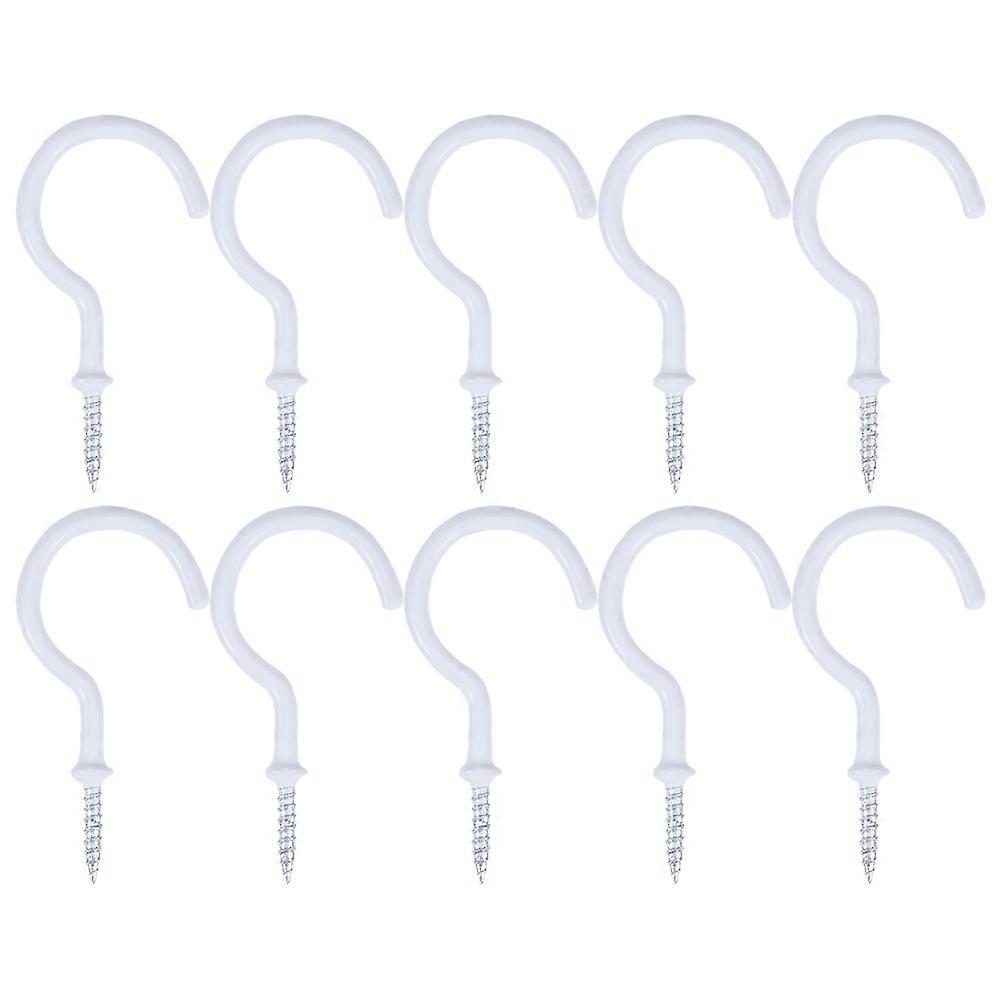 20Pcs Heavy Duty Hook Shape Screw-in Hooks For Versatile Use In Lawn And Yard Applications With Strong And Reliable Design