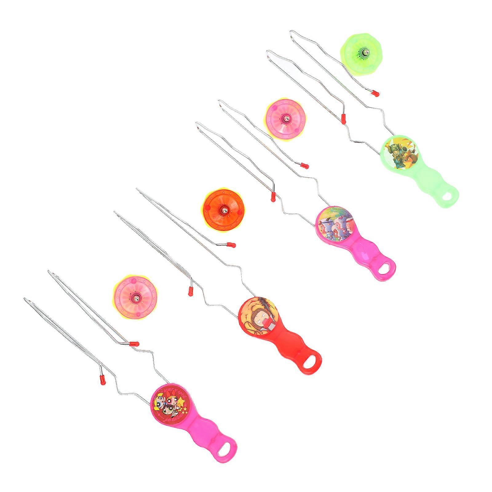 Luminous Yoyo Balls With Track Movement Perfect For Kids Birthday Gift 4 Pcs