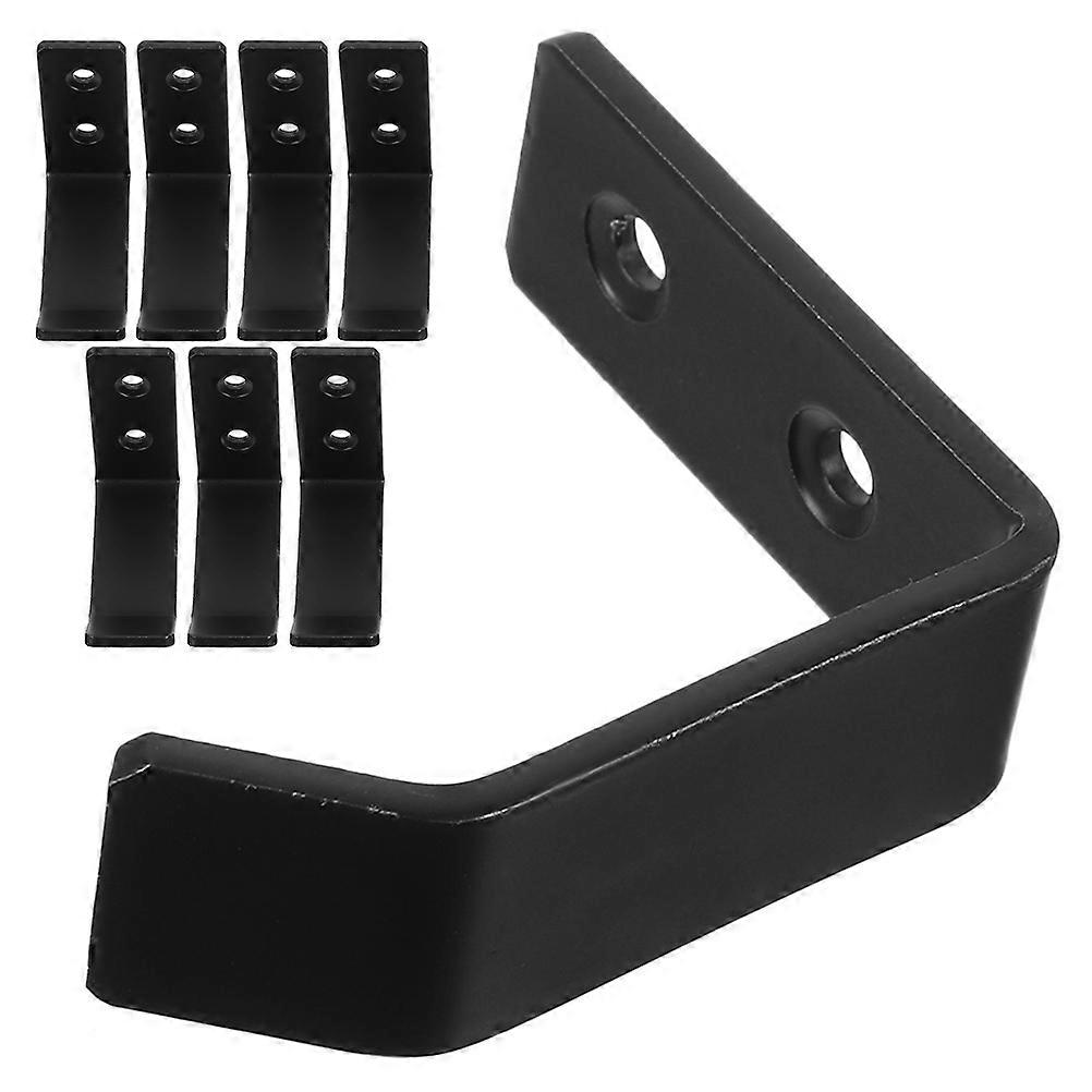 8pcs Heavy Duty Wall Storage Hooks, Stainless Steel Black, Garage Utility Hooks for Wall Mount Organization