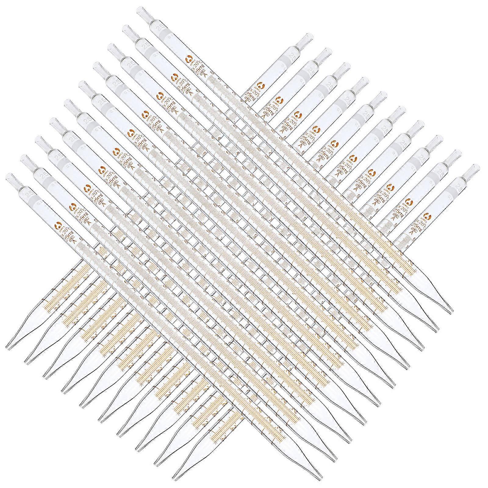 Professional Design Laboratory Pipettes With Easy To Clean Function 25ml Capacity 20Pcs