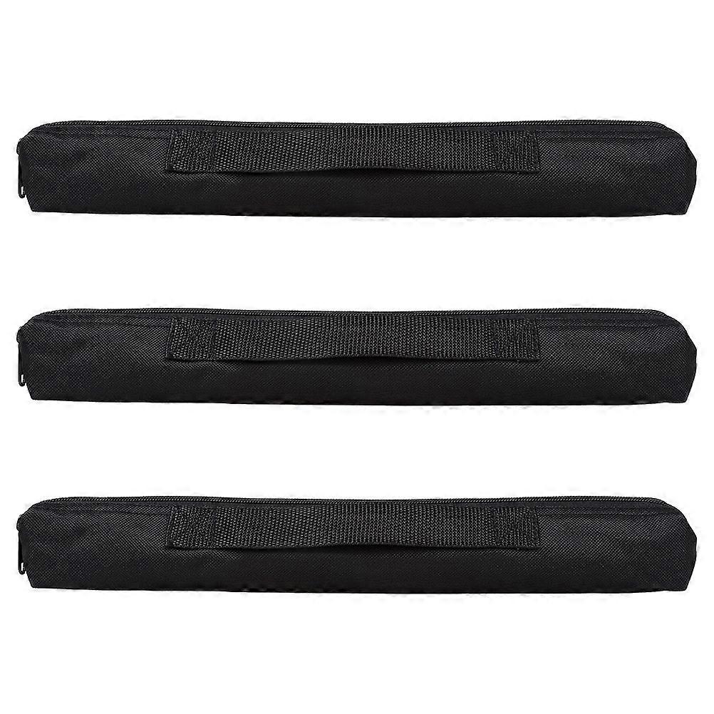 Mini Saxophone Bag Black Recorder Storage Bag For Soprano Saxophone And Clarinet Music Practice Rectangular Shape Padded Interior 3Pcs