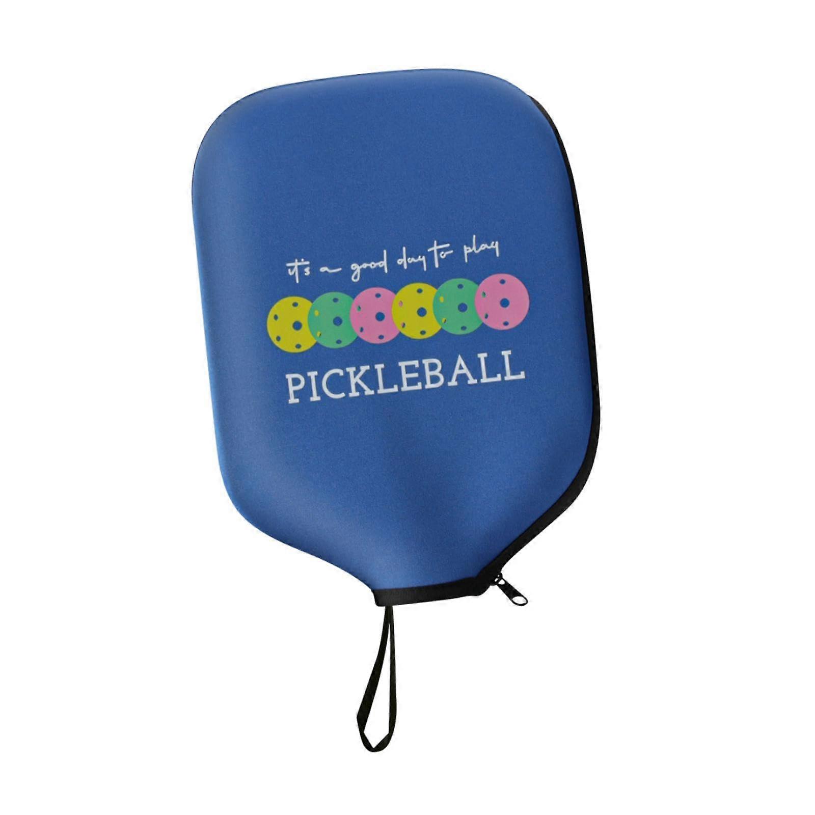 Pickleball Paddle Cover Paddle Case Storage Bag Protection Your Paddle Universal Pickleball Head Cover Racket Protection Darkblue
