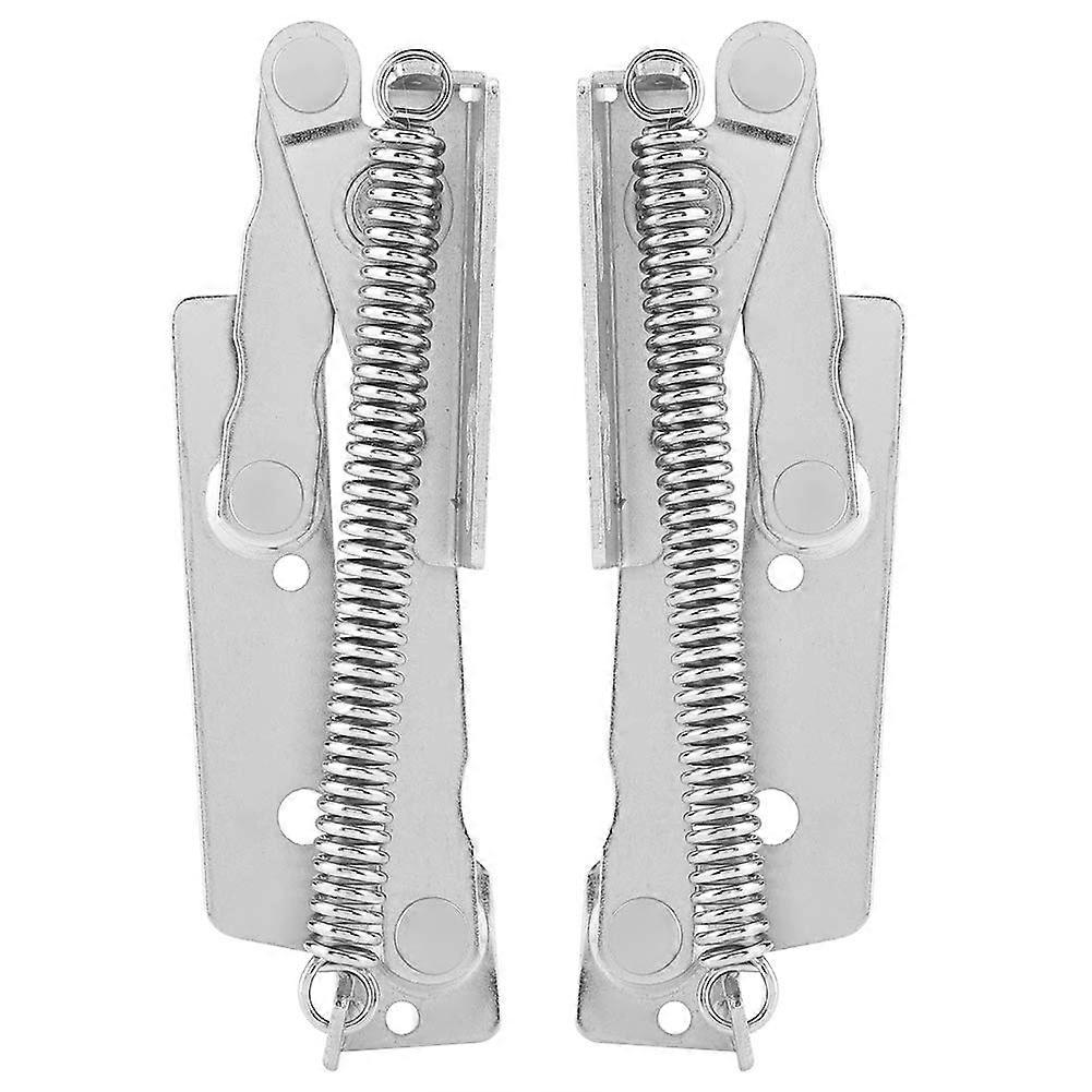 Stainless Steel Heavy Duty Gas Spring Lid Flap Fittings Pack of 2 with Soft-Close Mechanism for Cupboard and Wardrobe