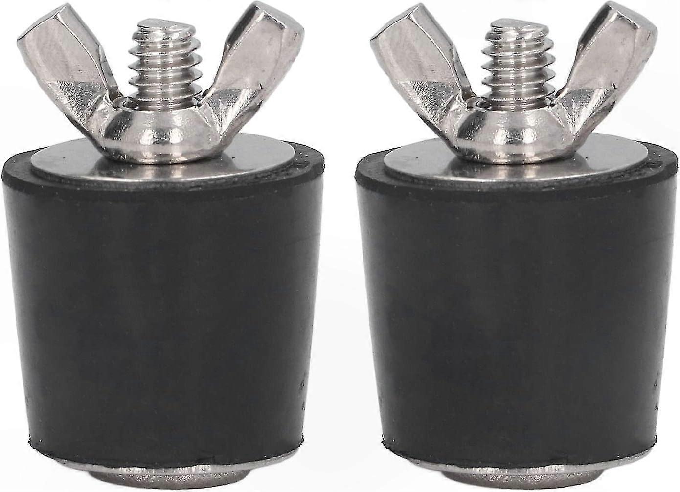 2 Pack 25mm Rubber Pool Plugs, Conical Winterizing Accessories for Swimming Pools