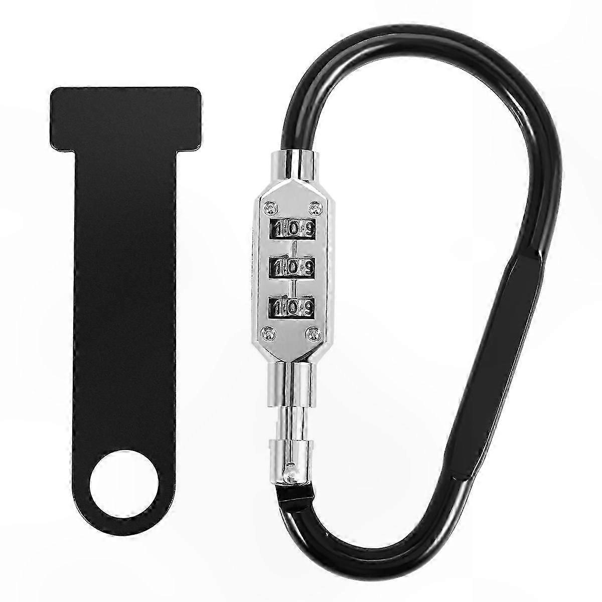 Anti-Theft Helmet Lock with T-Bar for Open Face Racing Motorcycle Bike Helmets Fastener Accessory Security Solution