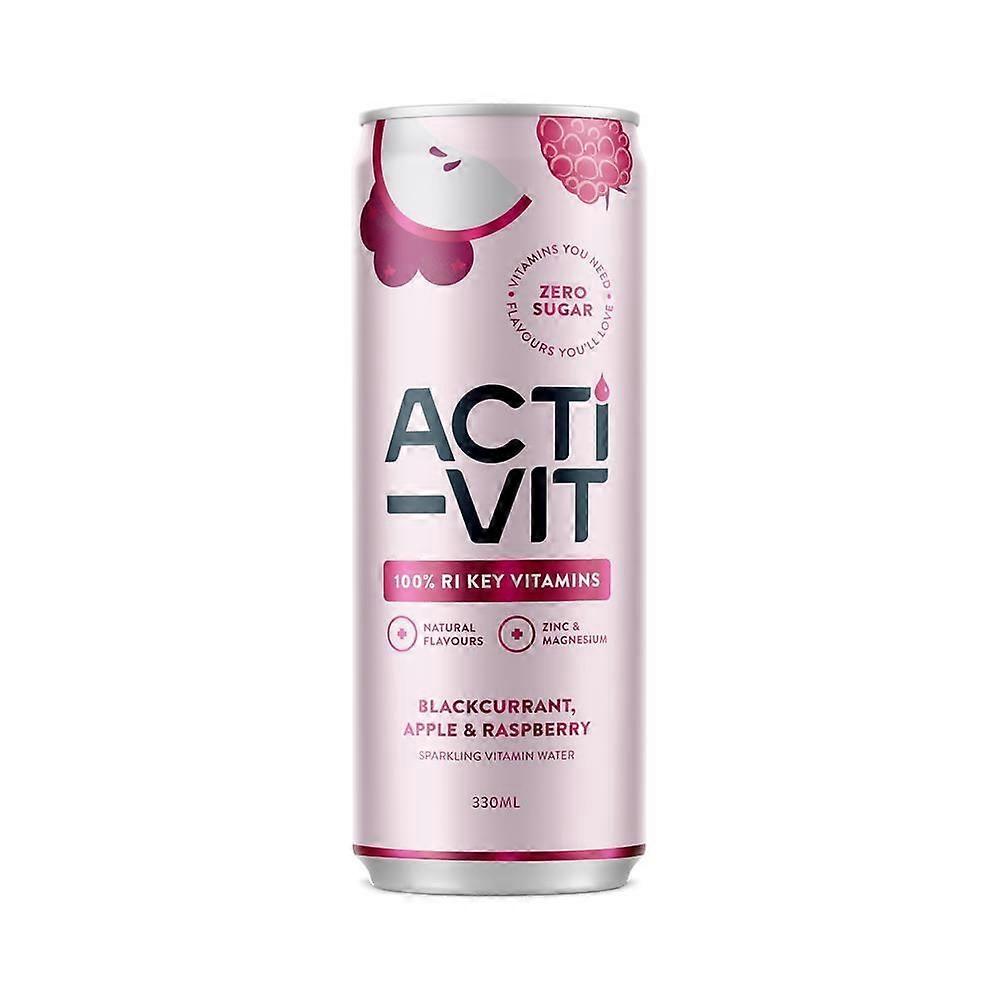 ACTIPH Water Blackcurrant Apple & Raspberry Acti-vit 330ml - 4 Pack