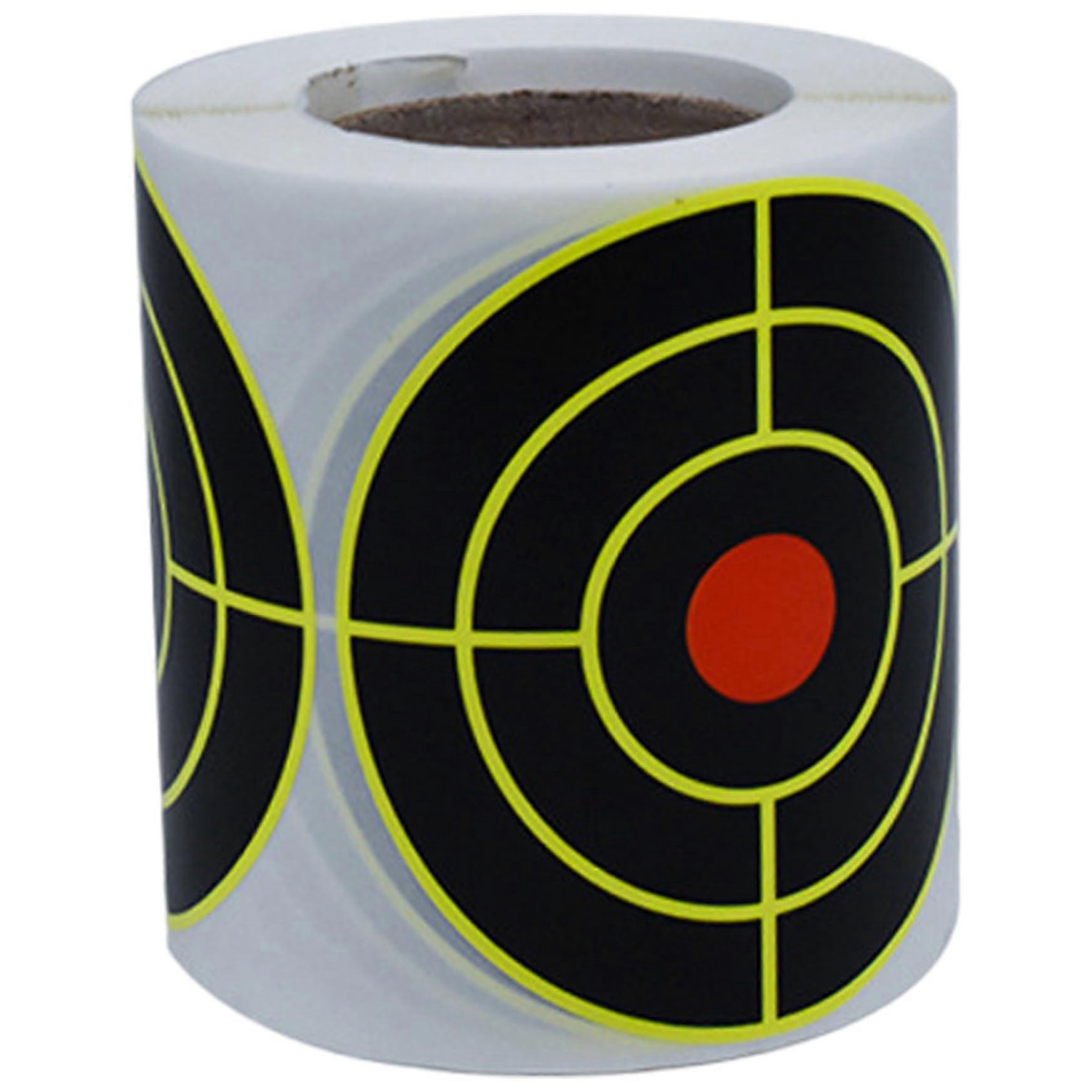 Shooting Splatter Targets Stickers, 1 Roll(100Pcs) Black Red SelfAdhesive