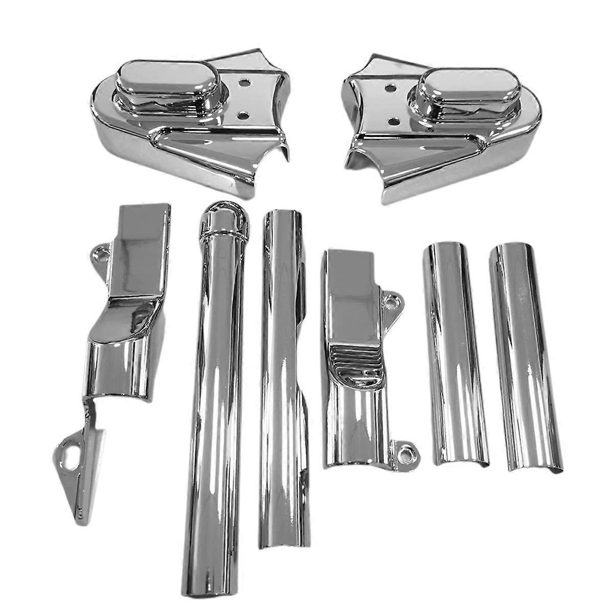 Chrome Metal Swing Arm Covers W/ Phantom Axle Covers Kit for Fat Boy Softail Springer 00-07 Swingarm