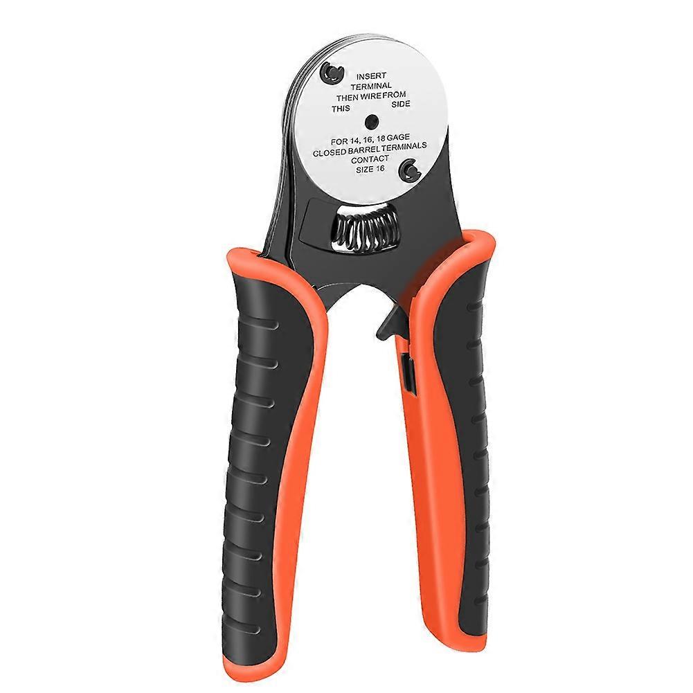 Mini Hand Crimp Plier 4 Way Indents 8 Impression Type Pin Crimping Tool for Deutsch Connector 14,16,18 AWG