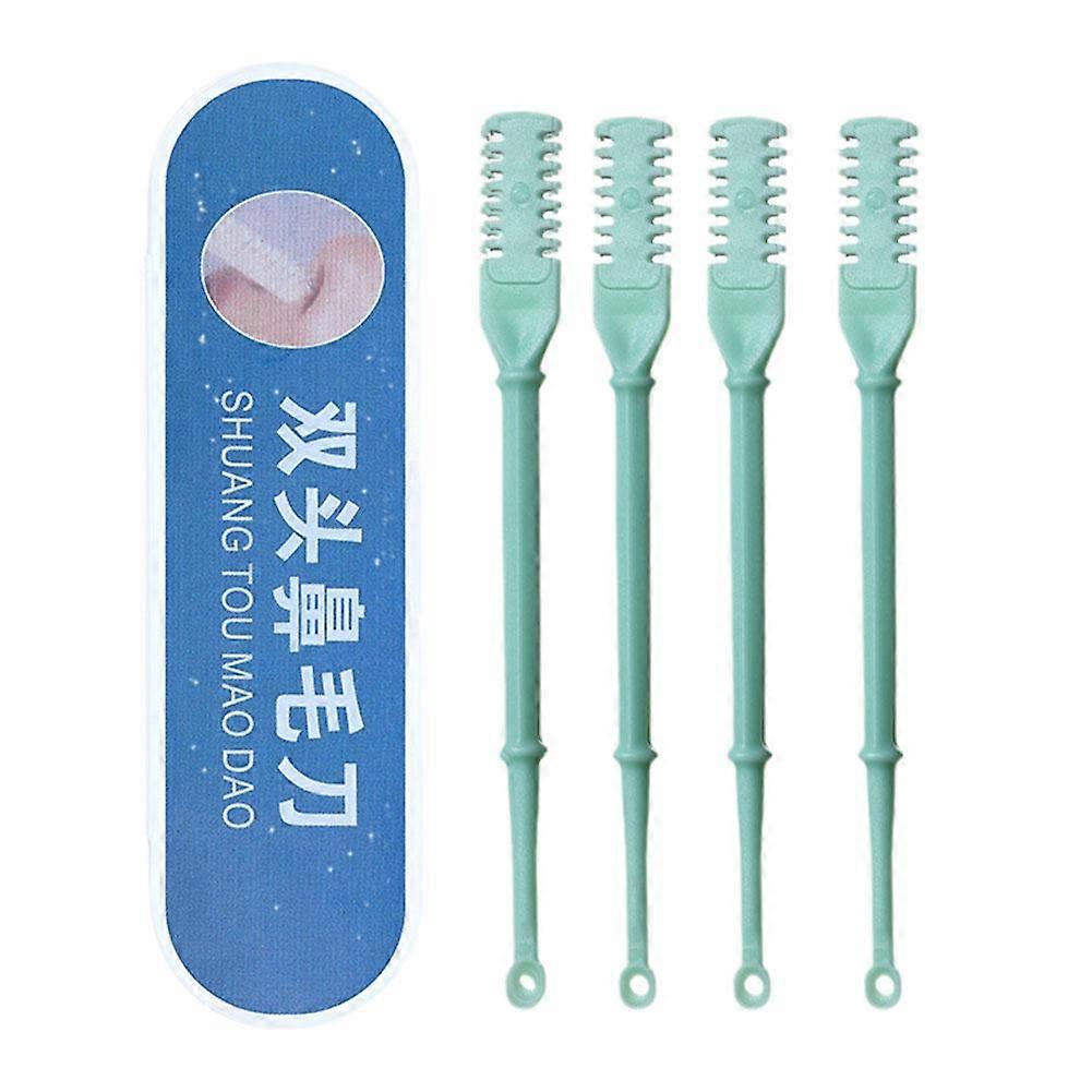 Nose Hair Trimmer Double-Headed - Multi-Functional Grooming Tool with Ear Pick, Safe & Portable Design