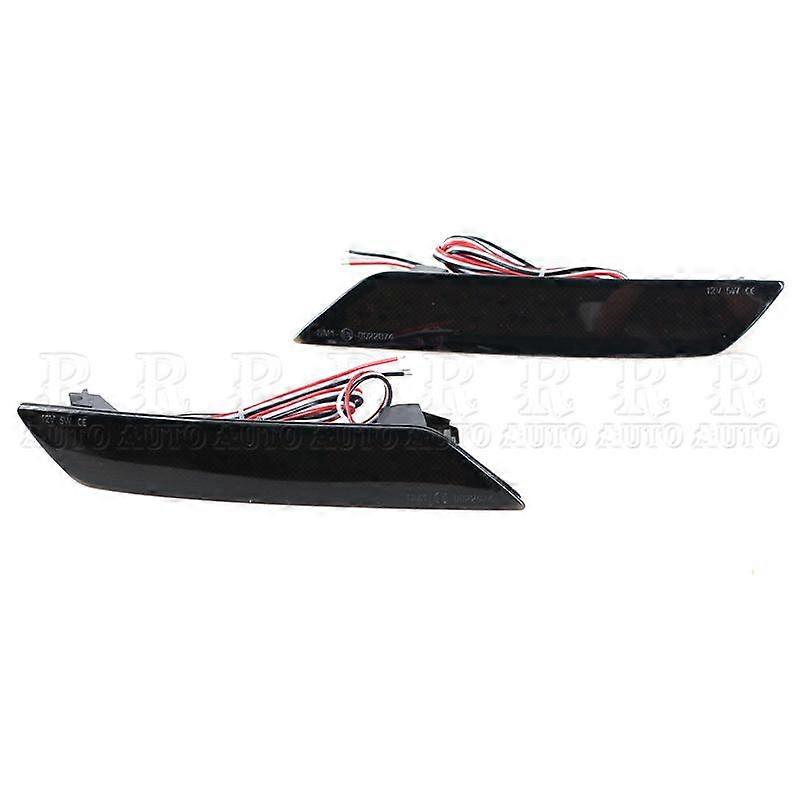 Applicable R-AUTO LED 1Pair Rear Bumper Reflector Lights Brake Lamp Fog Lamp Red/Black/White For Honda Civic Sedan 2013-2015 Car-Styling