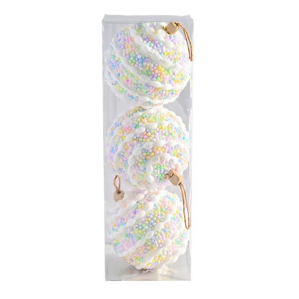 Painted Foam Ball Macaron Color Christmas Tree Pendant Atmosphere Decoration