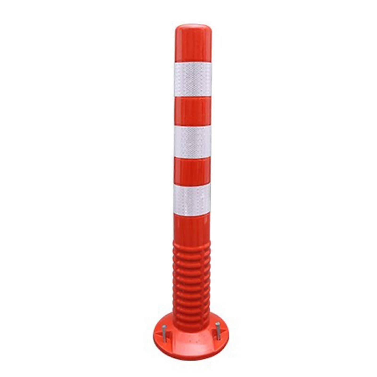 Flexible Street Cones For RV Parking, Plastic Traffic Cone Posts, Visual Caution, 1 Pack, Blue And White