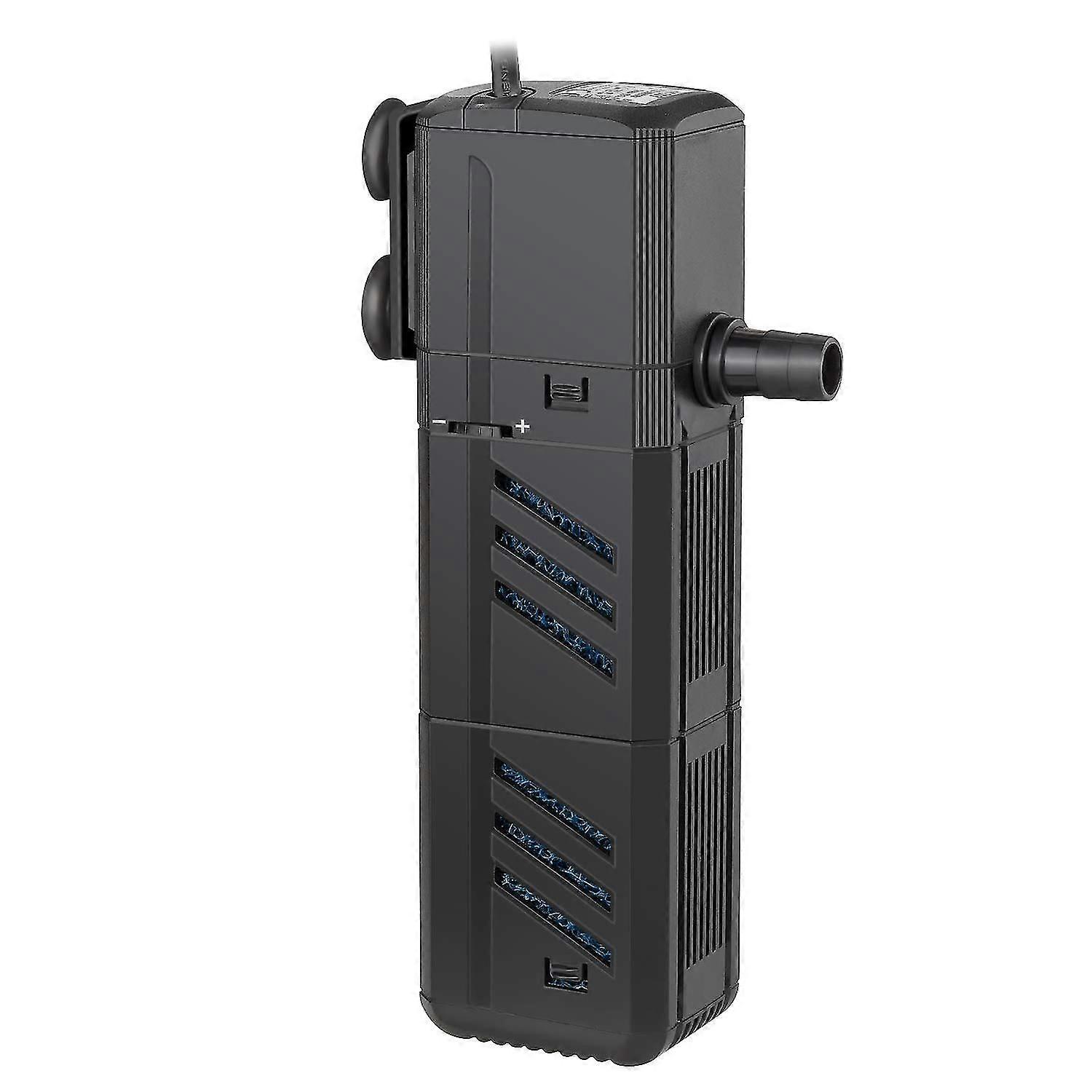 Internal Fish Tank Filter Pump, Submersible 4-in-1 Aquarium Filter for 30-300L Tanks (1500L/h)