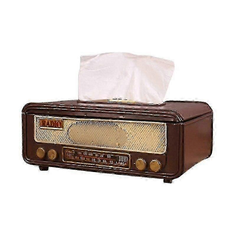 Facial Tissue Holders Retro Radio Shape Tissue Paper Box